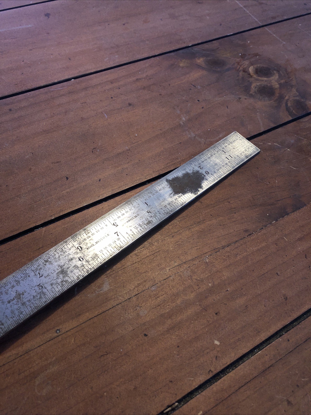 Vintage Tool L.S. Starrett Co. No. 4R GRAD Combination Square Level Use Restore