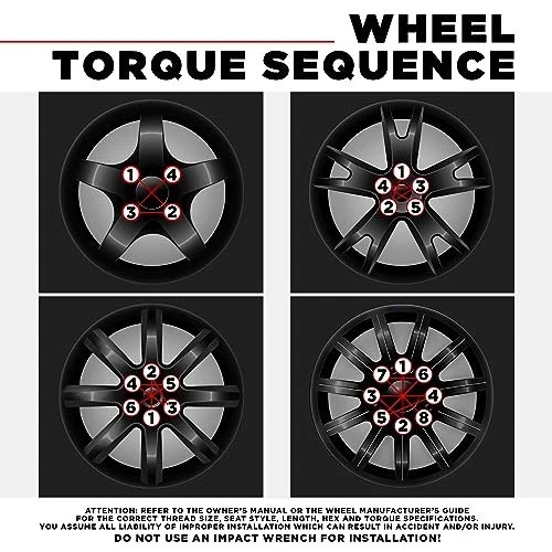 3807BK-20AM M12x1.50 Six Spline Lug Nut 6 Spline Small Seating Black Chrome