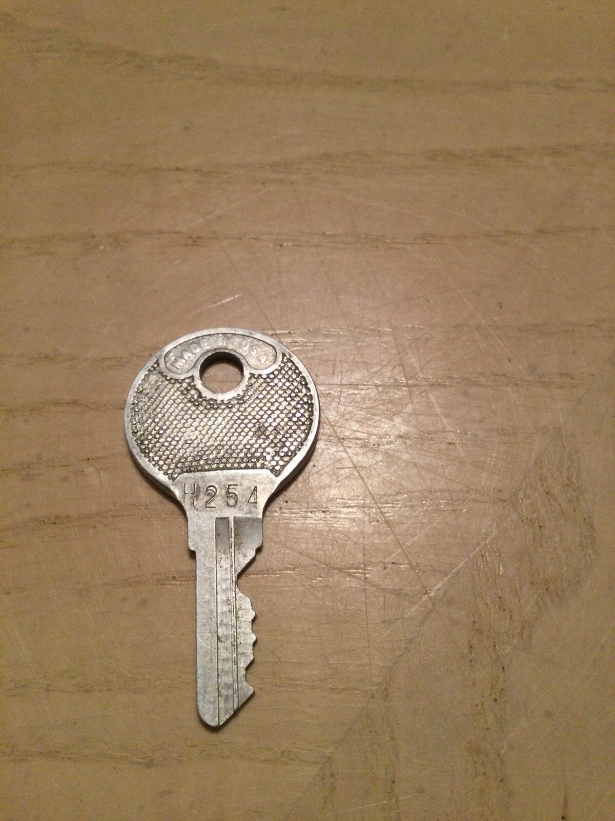 Sears Vintage Metal Key H254 USA Collectible Retail Oval Serrated