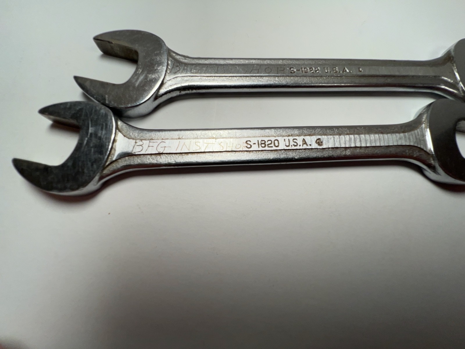 Blue Point Supreme Open End Wrenches – Vintage – Markings