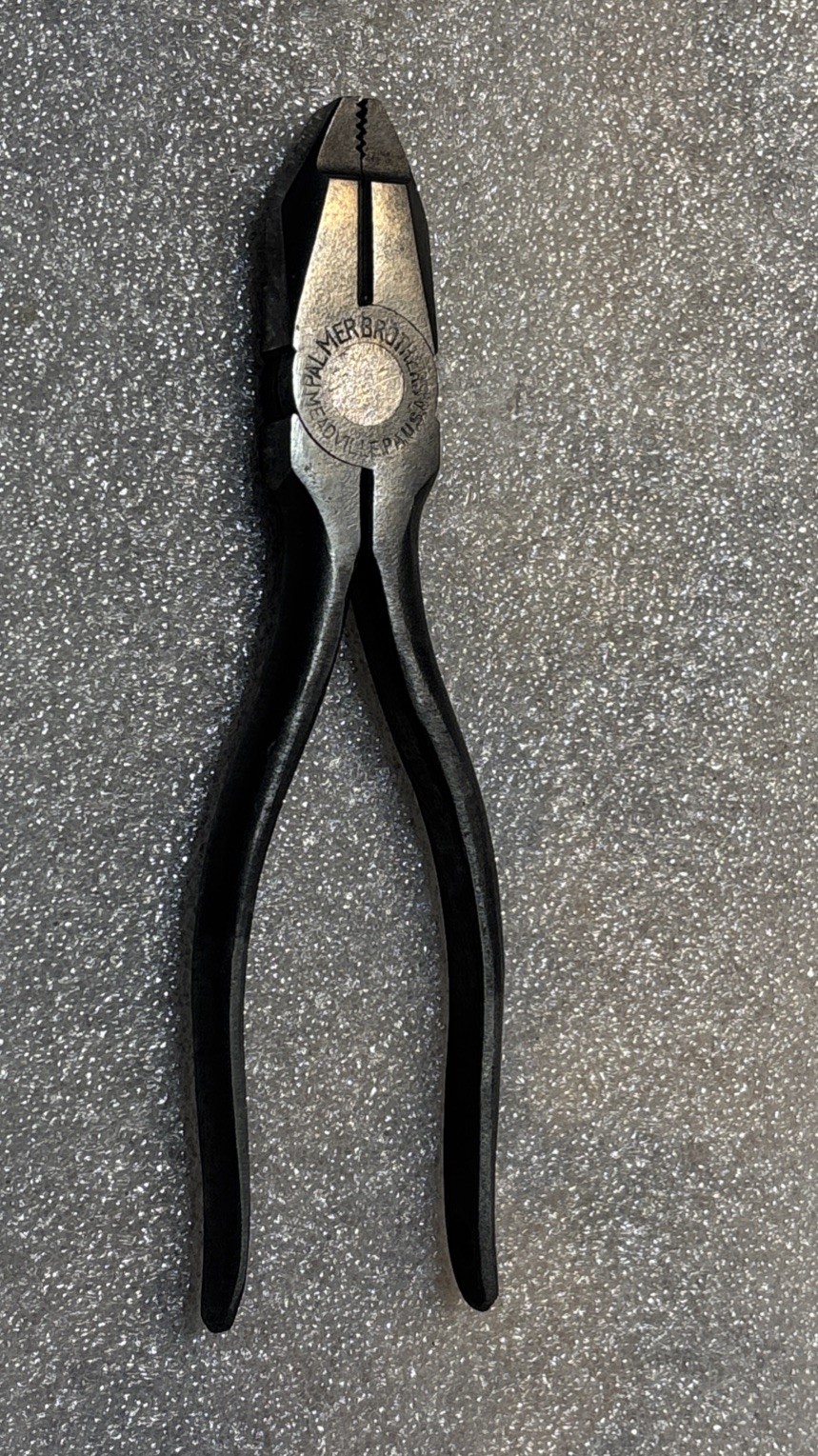 Vintage Palmer Brothers Lineman Pliers Meadville PA.