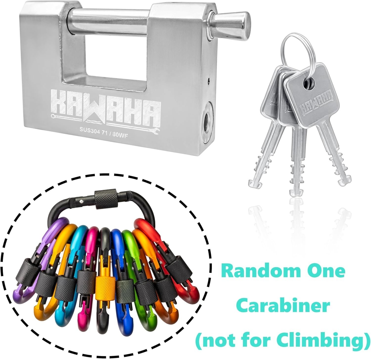 Ultimate Security Padlock – 3 Stainless Steel Keys for Garage, Shed & Containers