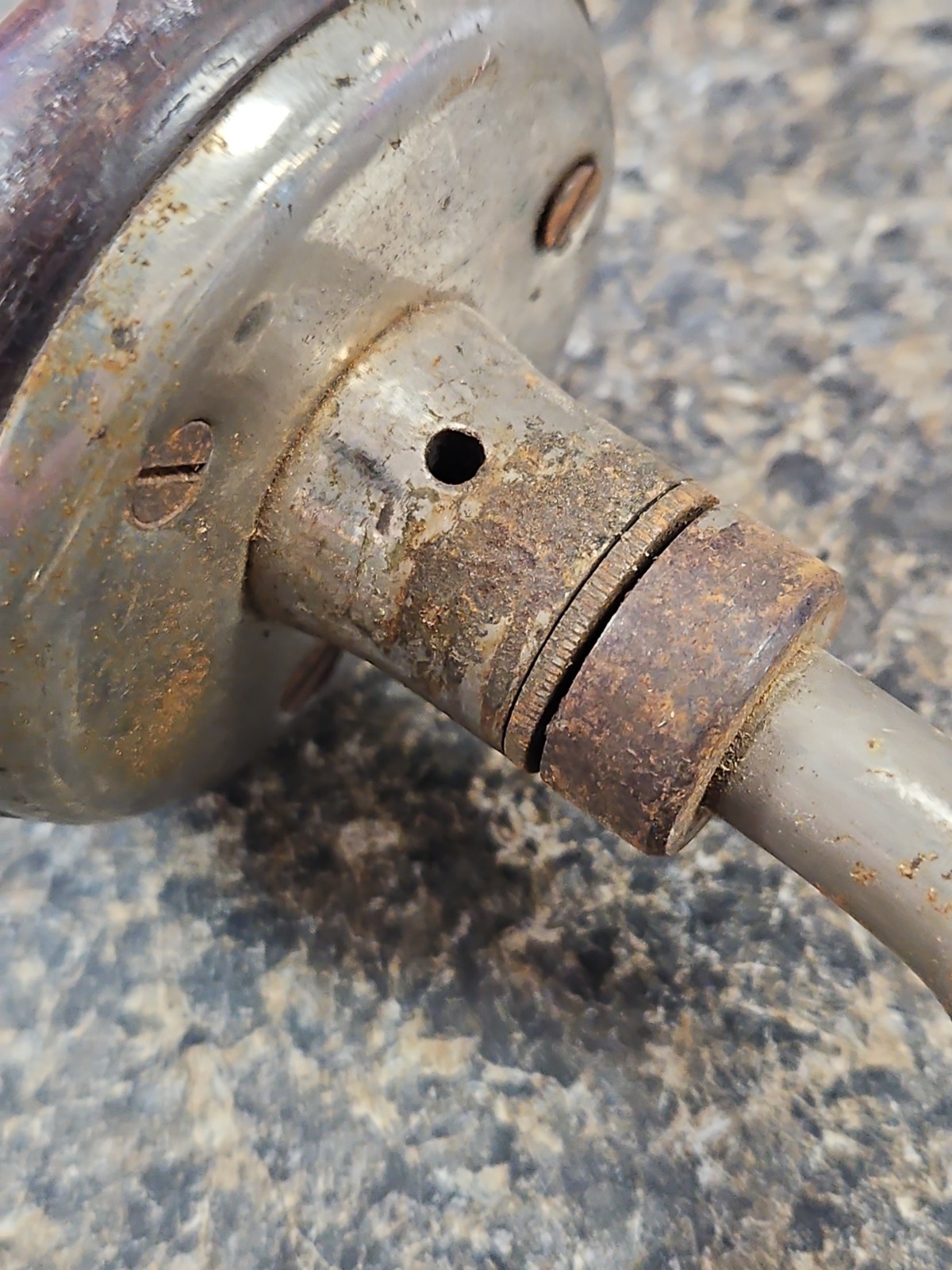 VINTAGE P.S. & W. 7010 Ratchet Bit Brace Hand Drill 10″ Sweep Woodworking Tool