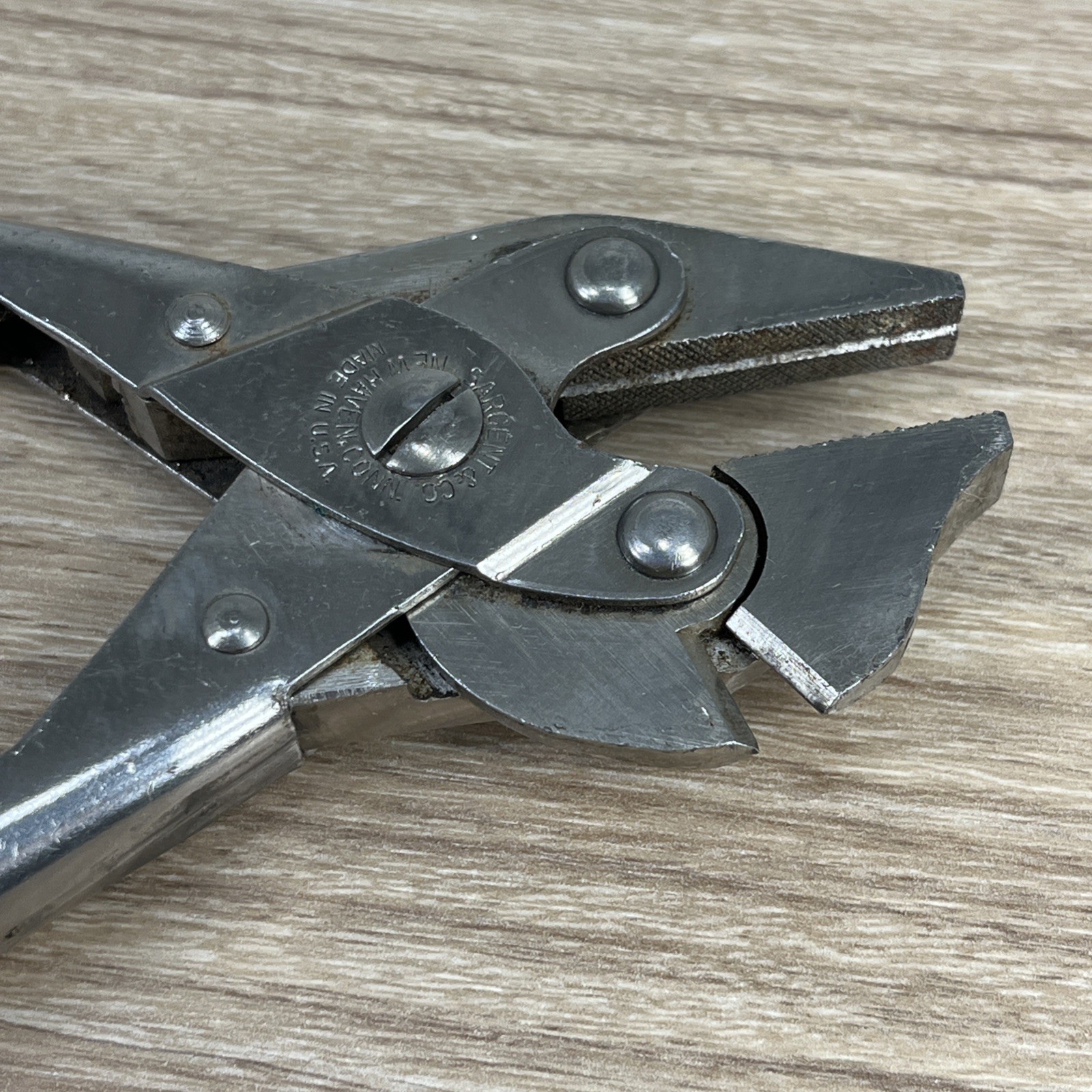 Vintage Sargent & Co Parallel Flat Pliers Side Cutters New Haven CT USA