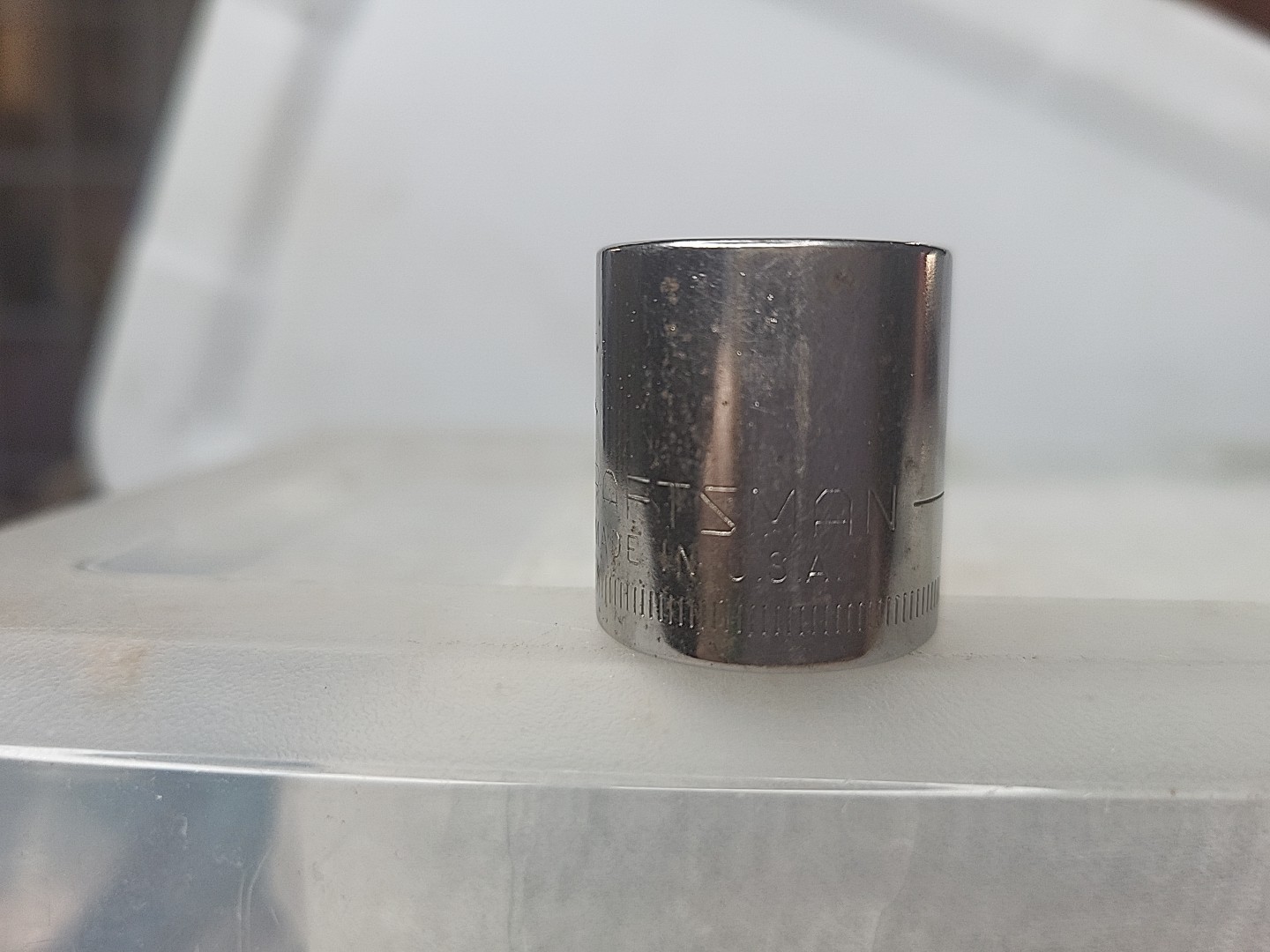 Vintage Craftsman 44307 G 3/8″ Drive 17mm Shallow Socket 12 Point USA