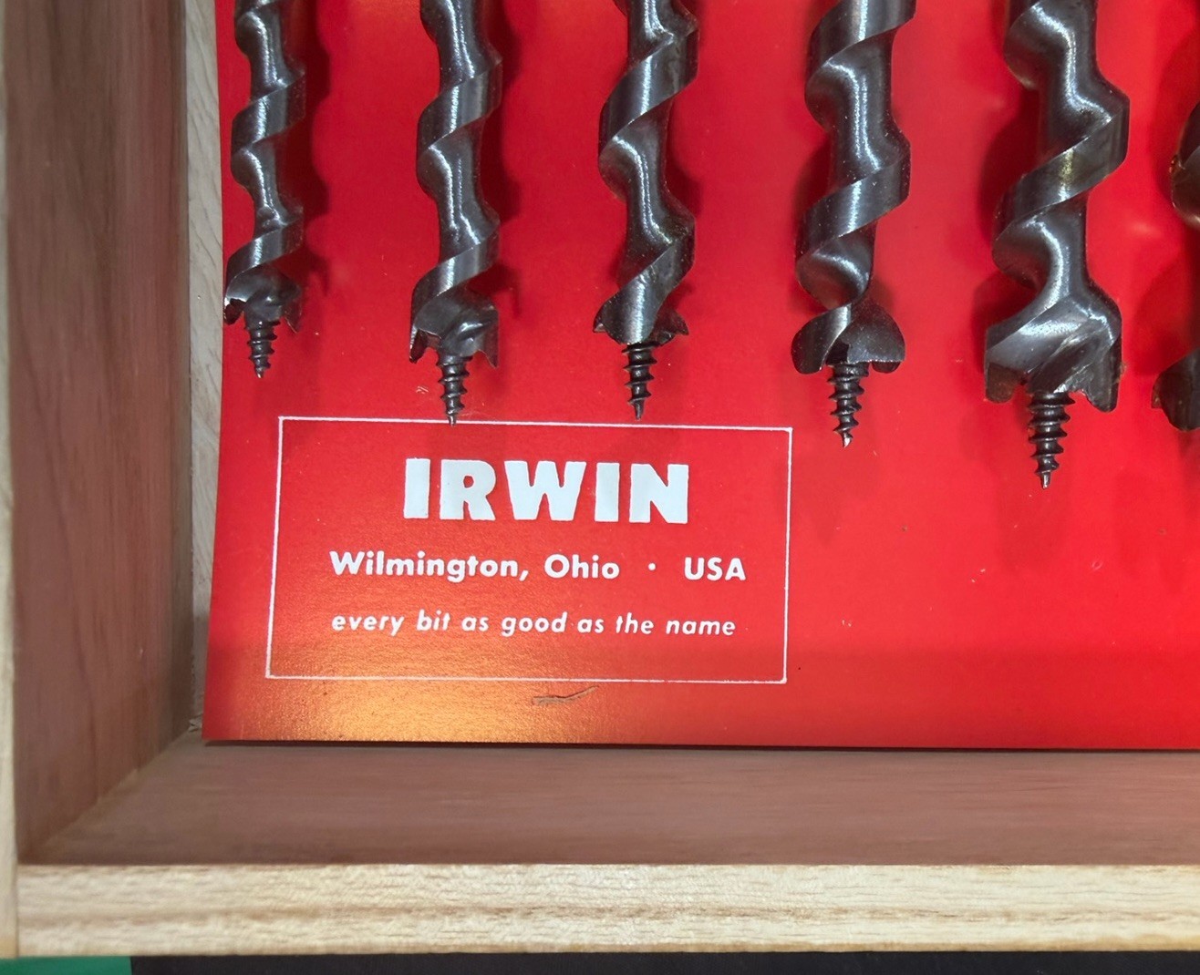 Vintage Irwin Wood Auger Drill, Brace Bit Set, 13 Pc w/Original Case & Manual