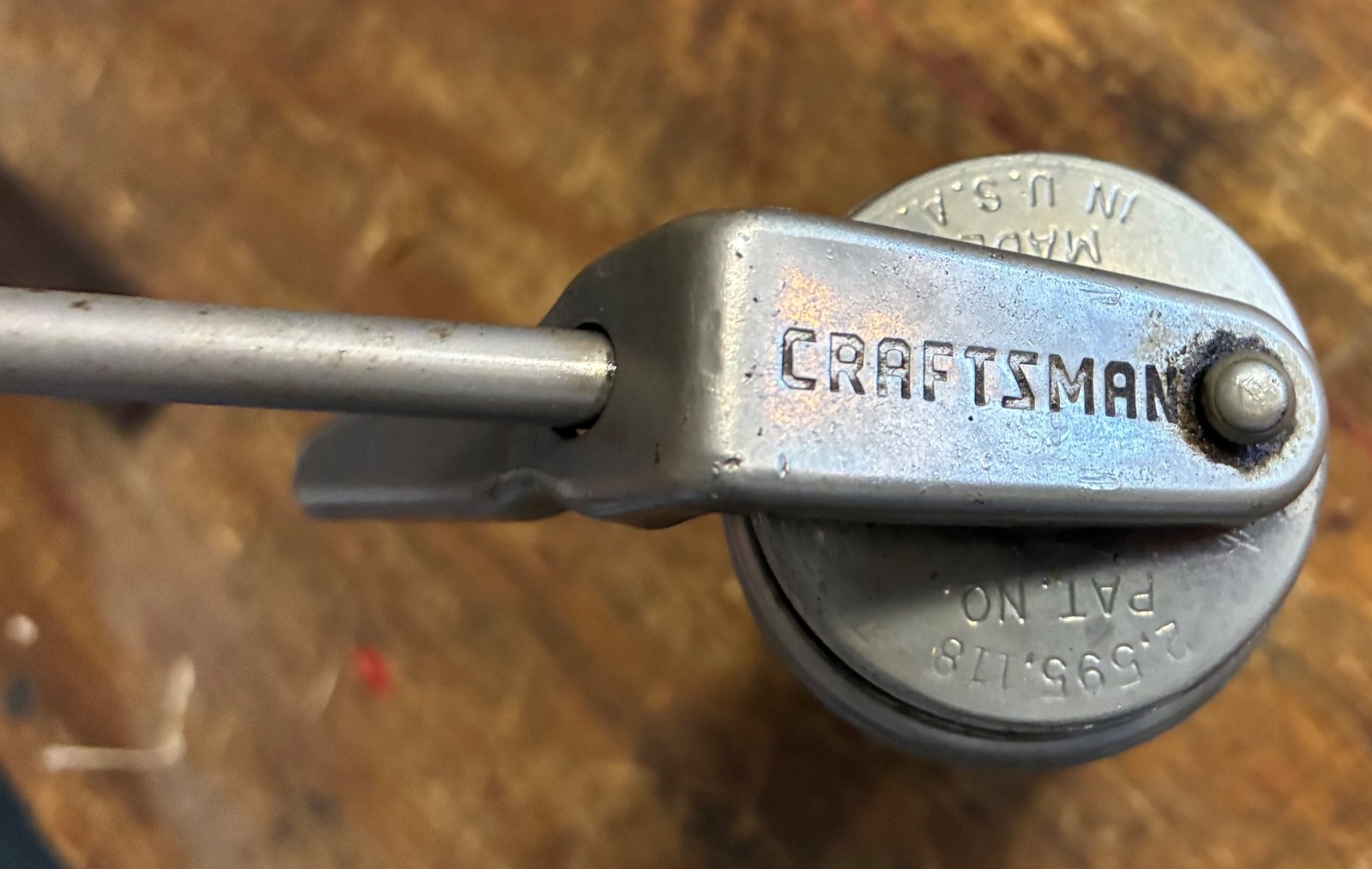 Vintage Craftsman Trigger Pump Oil Can Oiler Pat. No. 2,595,118 Made in USA