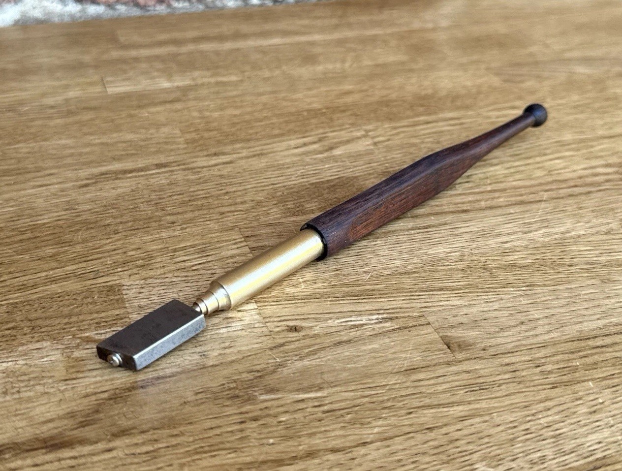 Vintage 8” Marples & Sons Special Diamond Tip Rosewood Glass Cutter Old Tool