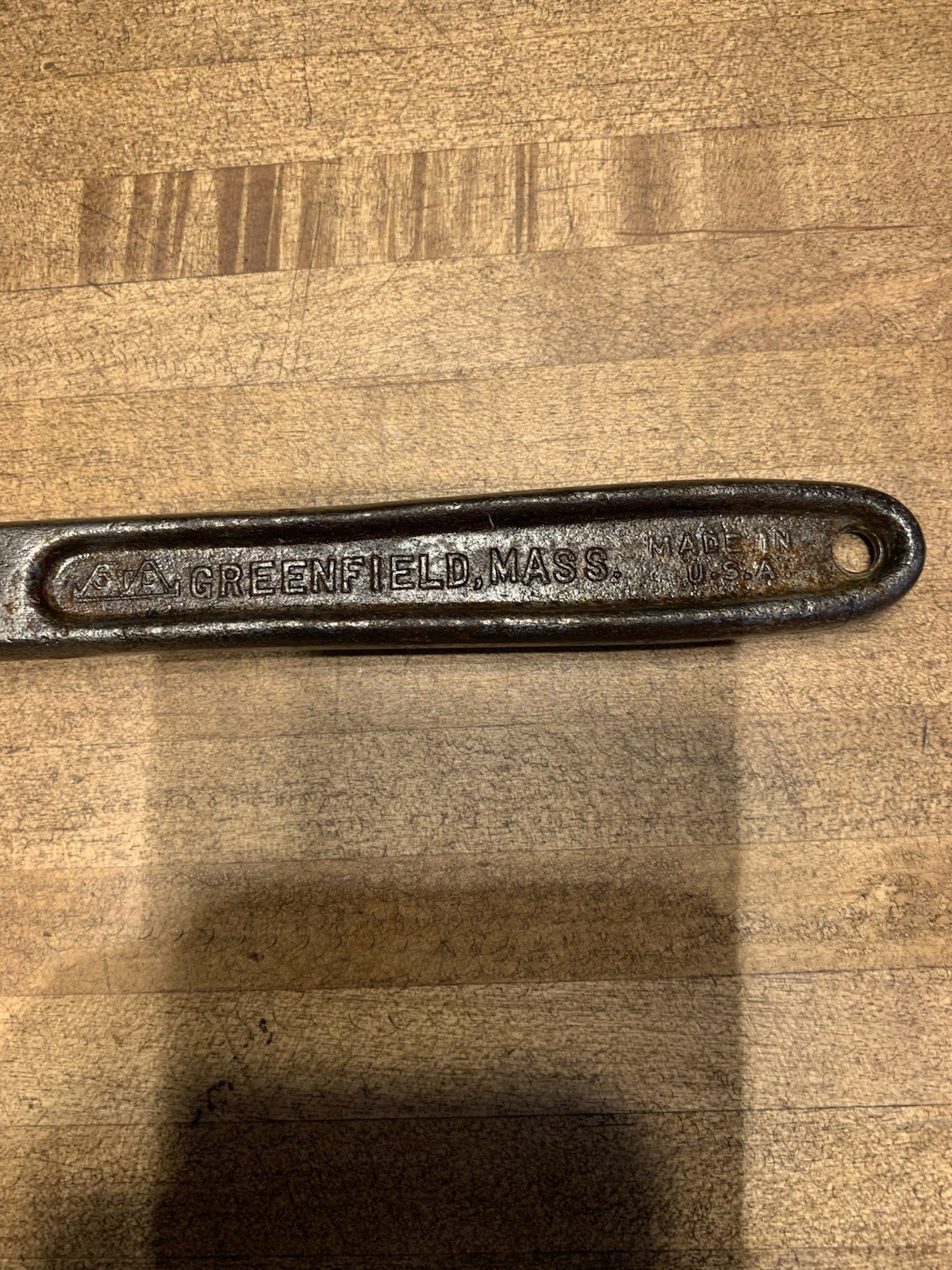 Vintage Greenfield Little Giant 10″ Adjustable Off-Set Pipe Wrench 1913