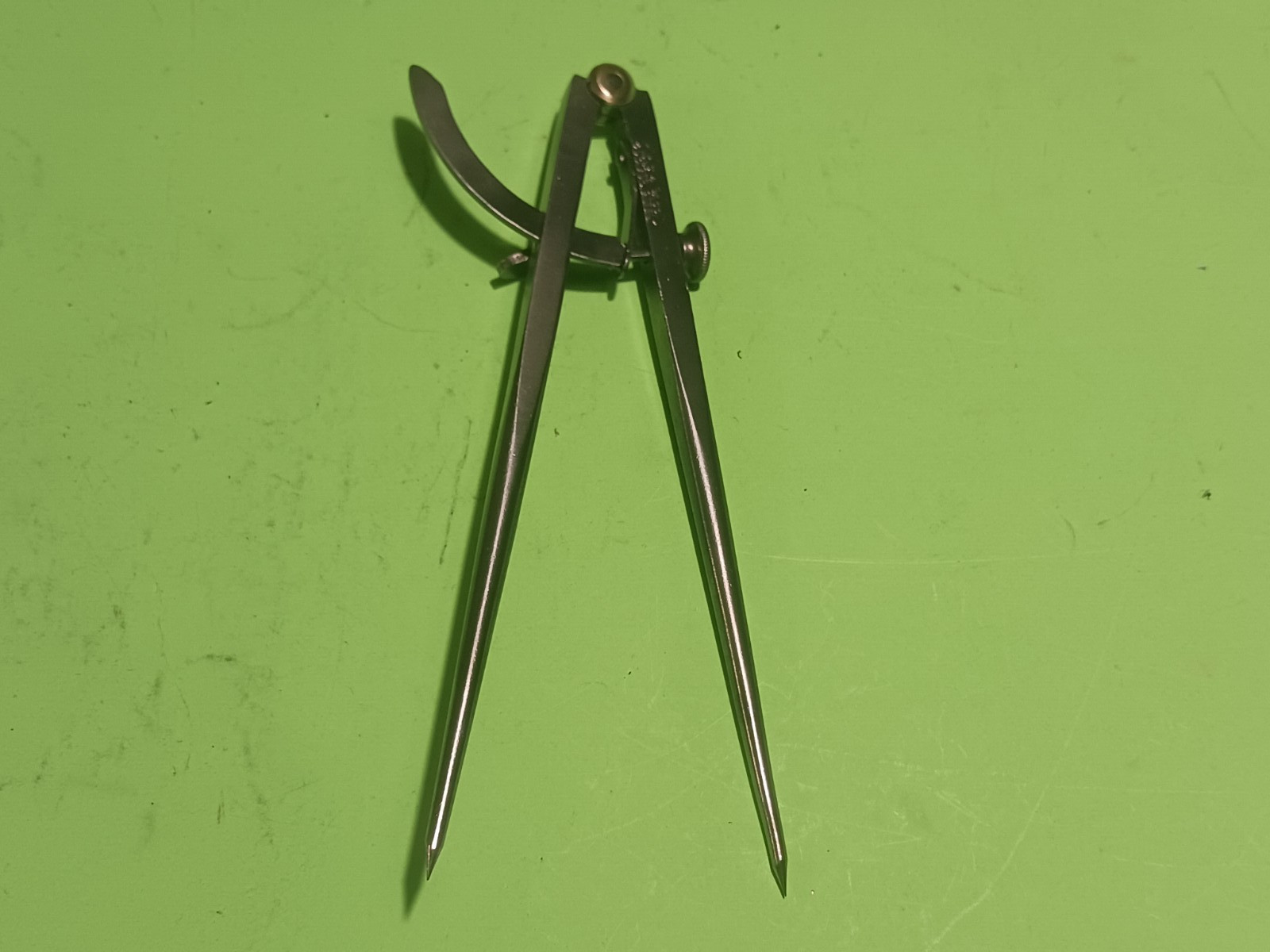 Vintage P. S. & W. Co (Peck Stow & Wilcox) Compass Caliper Tool 8″ works great