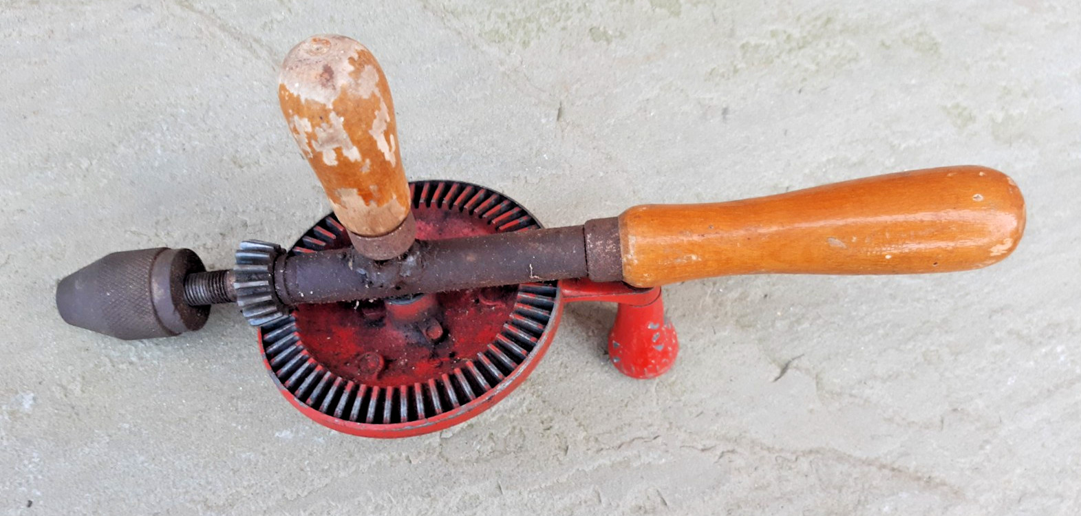 Vintage Rapid Hand Drill Made in England, Workshop, Woodwork, Collectable Retro