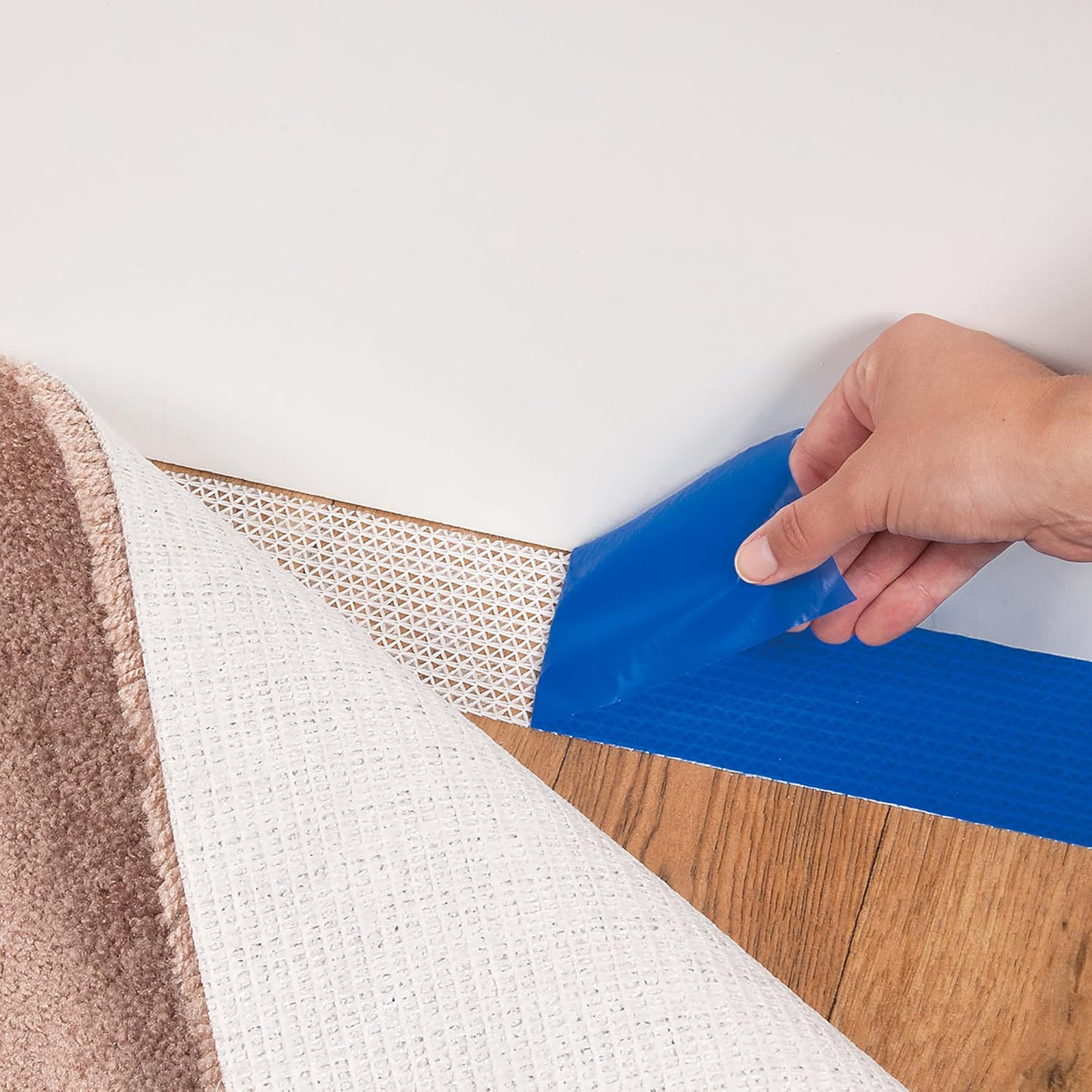 Indoor Rug Gripper Tape 3 Inch by 60 Foot Non Slip Carpet Tape Removable