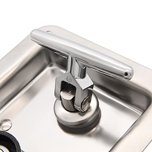 T-Handle Latch,2 Truck Tool Box Latch Stainless Lock Replacement Handle with 4