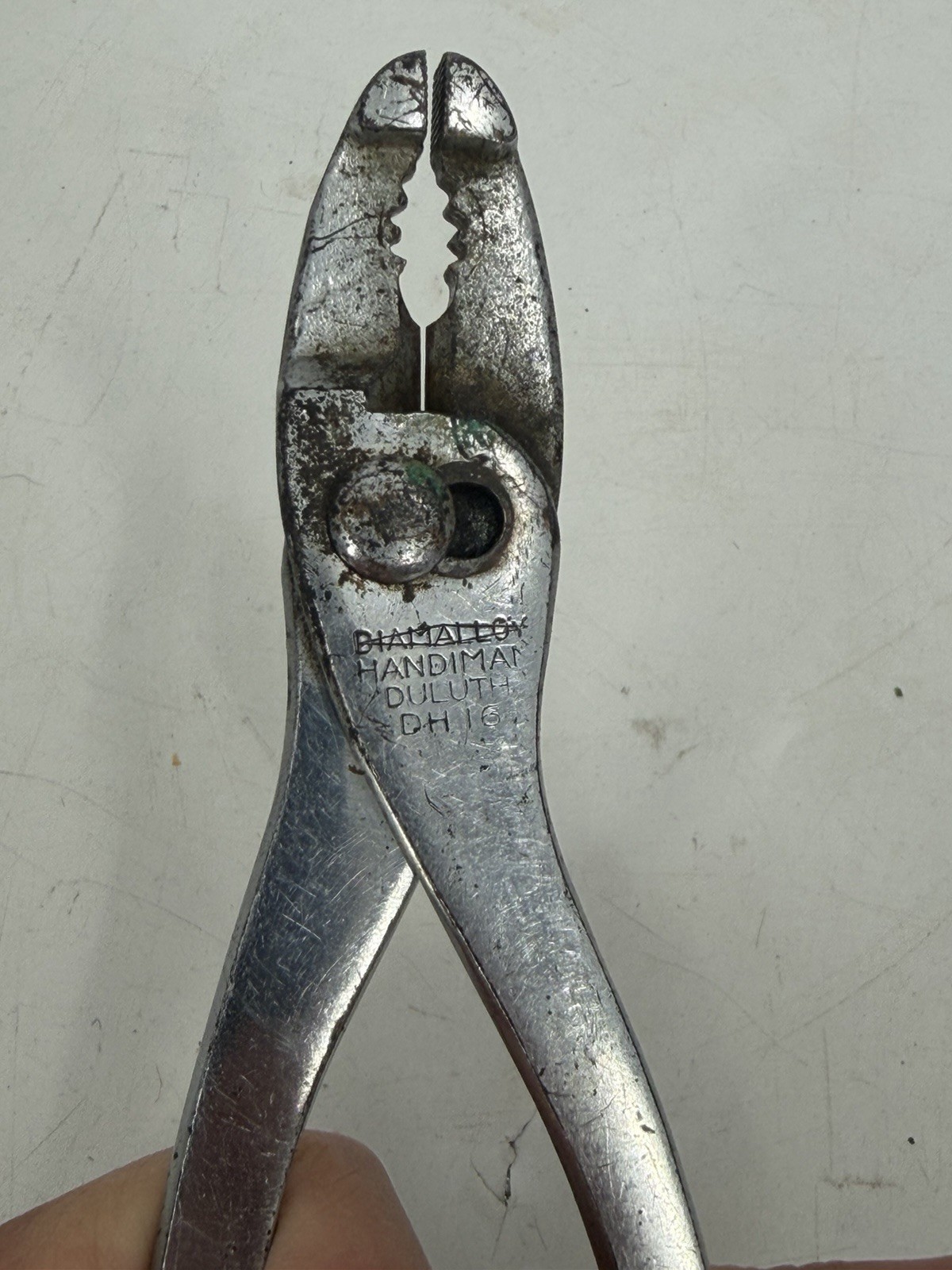 Vintage Diamalloy Handyboy DH-16 Adjustable Wrench Pliers Combo Duluth USA Used