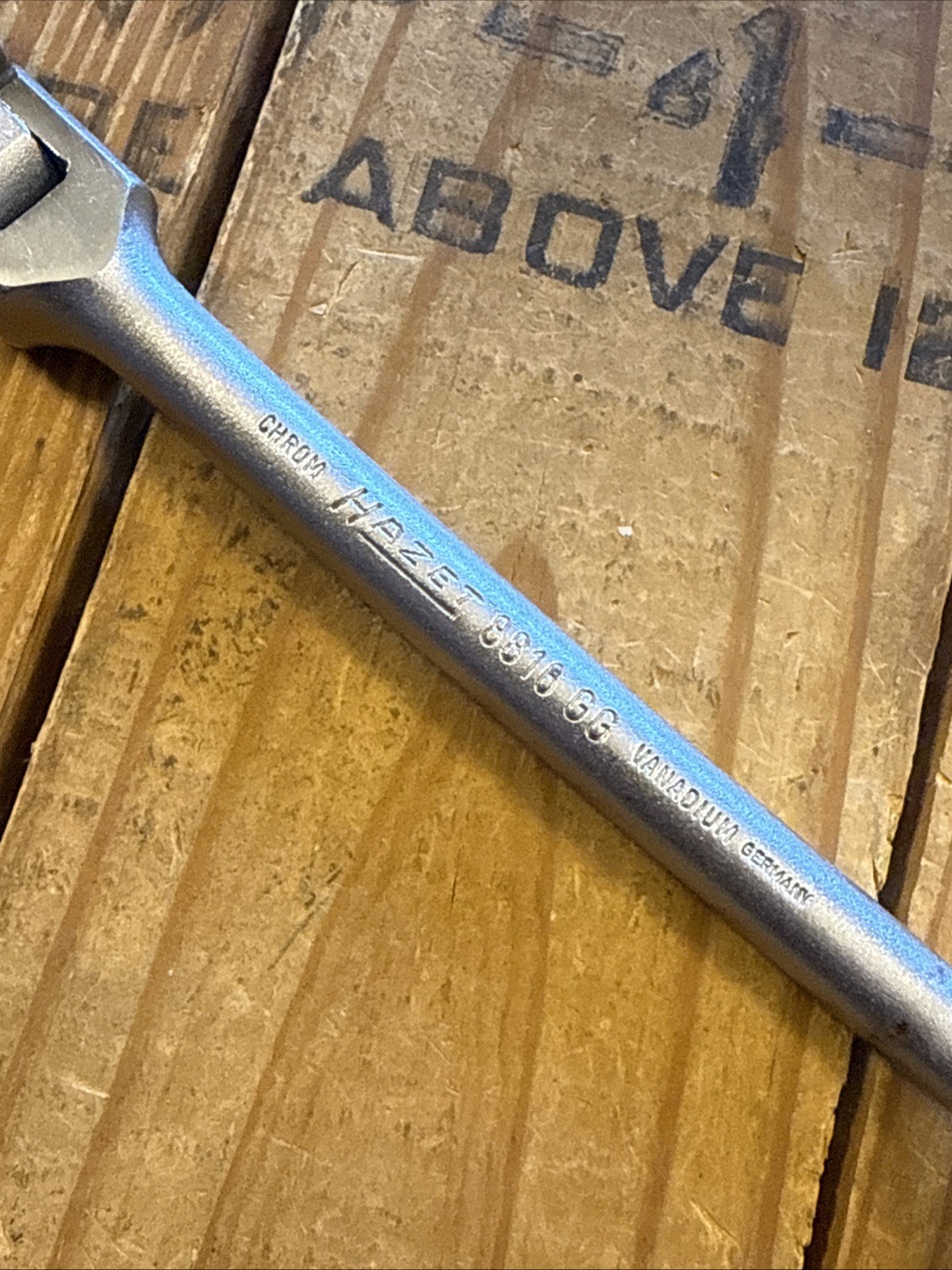 Genuine Hazet 8816 GG 3/8″ Hinge Ratchet Vtg Rare Discontinued Germany Chrom Van