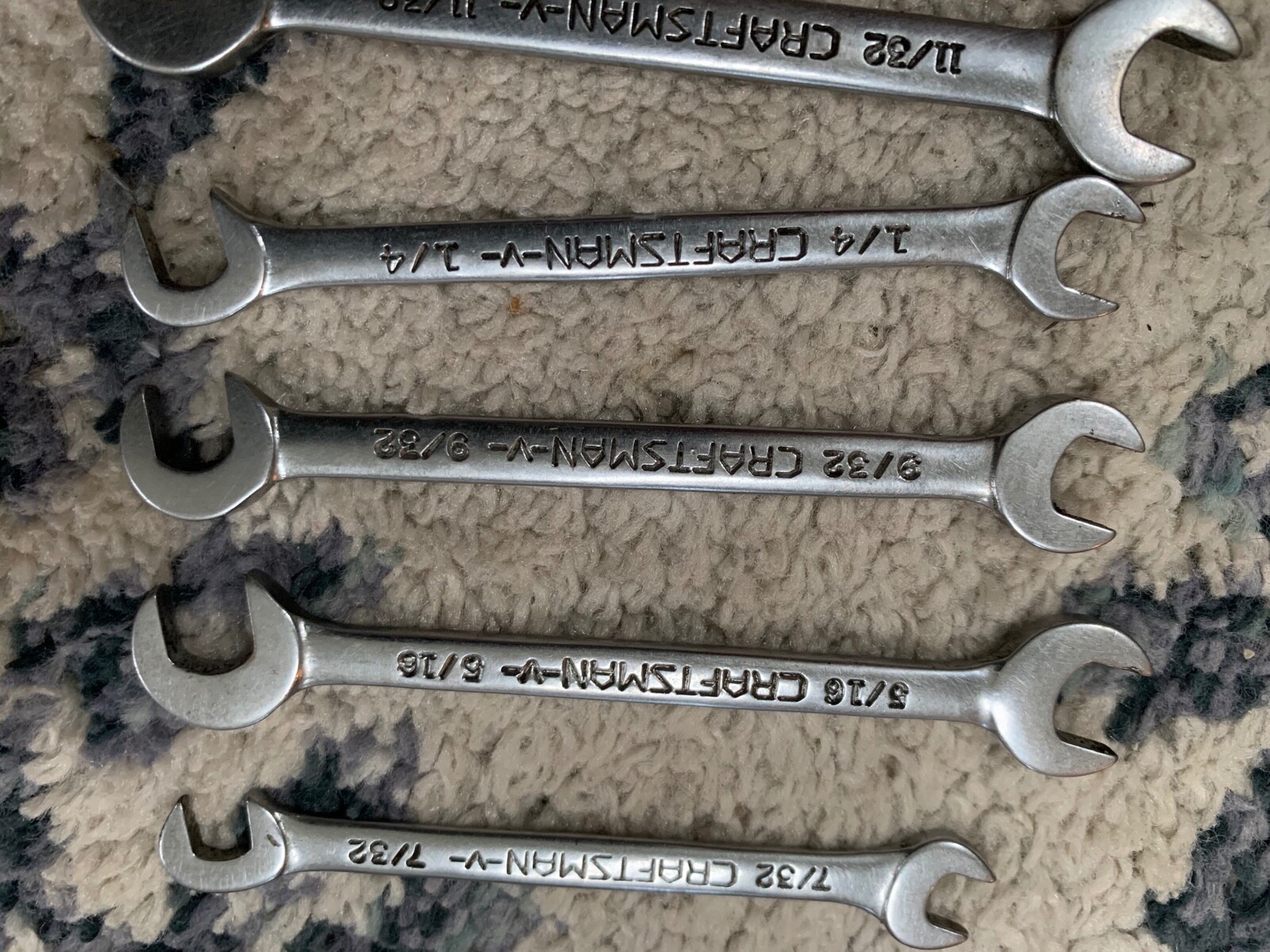 Vintage Craftsman wrench set ( only 6 piece) (lot#19303)