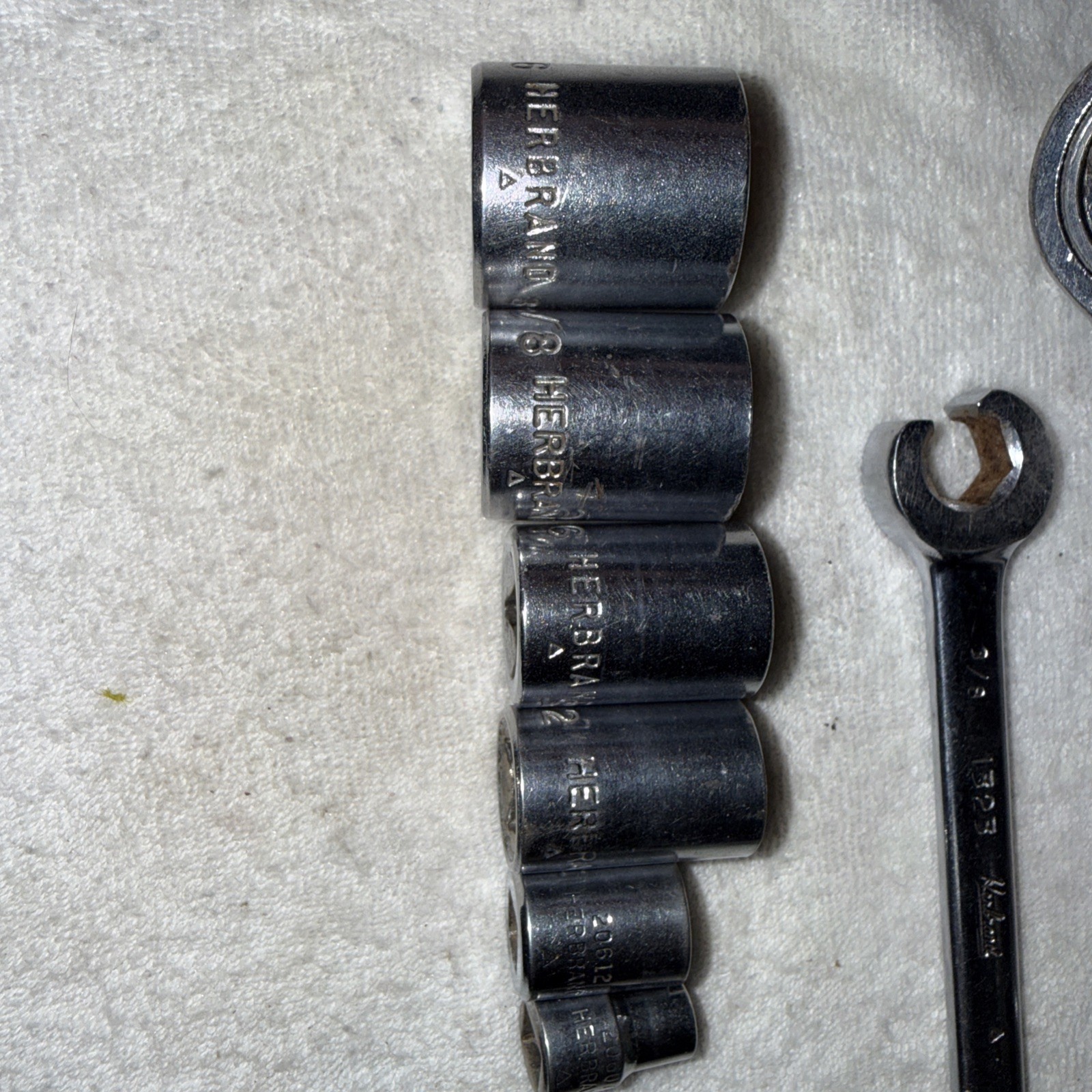 Herbrand Wrenches and Ratchet with Sockets. Made In USA (11) pieces