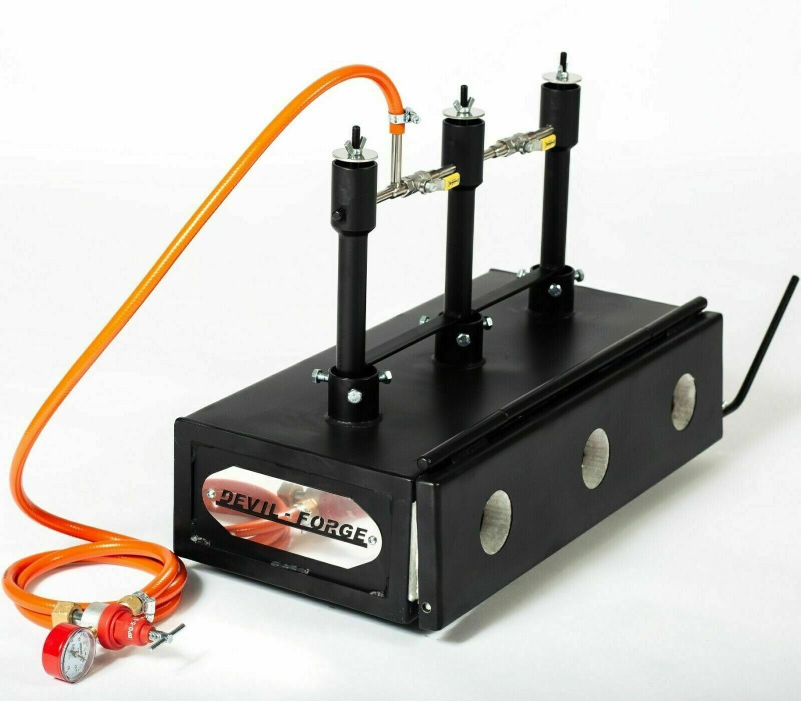 DFHS3+1D/3.6″ GAS PROPANE FORGE Furnace Burner Blacksmith Horseshoe Makers USA