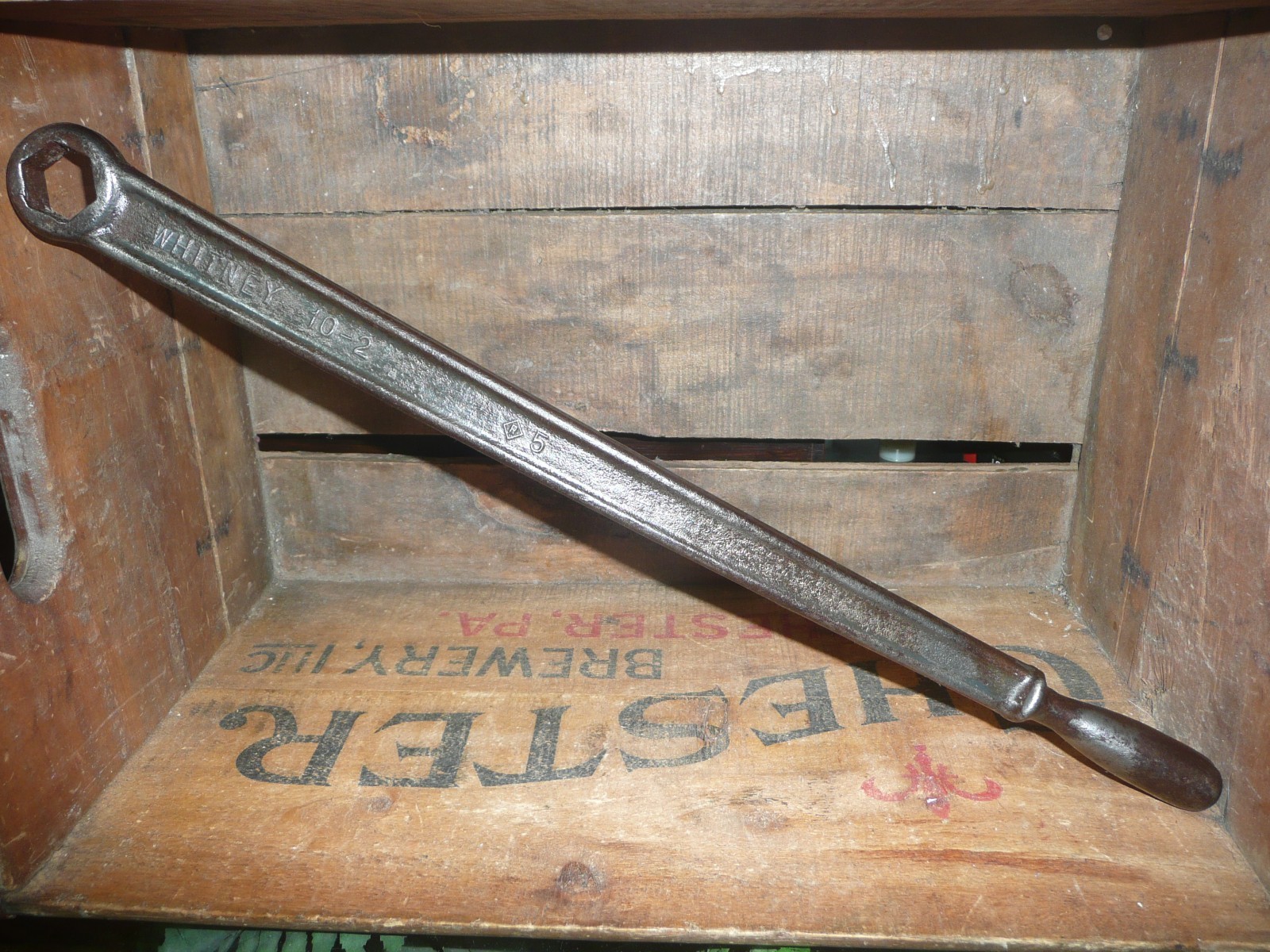 Vintage Whitney 10-2 Standard 13/16″ Extra Long Box Wrench-19 1/4″