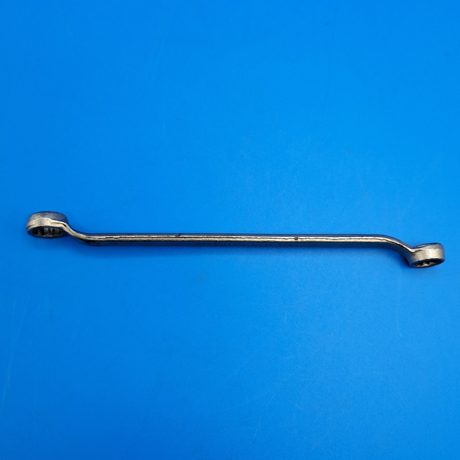 Vintage Barcalo 3/8 x 7/16″ Long Offset Box End Wrench, Made in USA