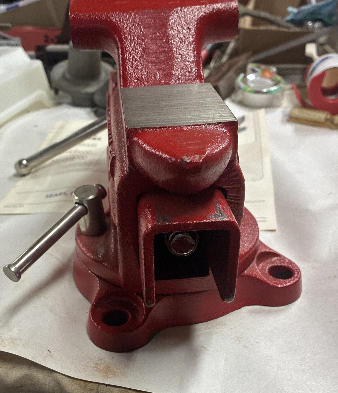 Vintage 3 & 1/2 Inch CRAFTSMAN No. 391-5180 Swiveling Anvil Bench Vise NOB