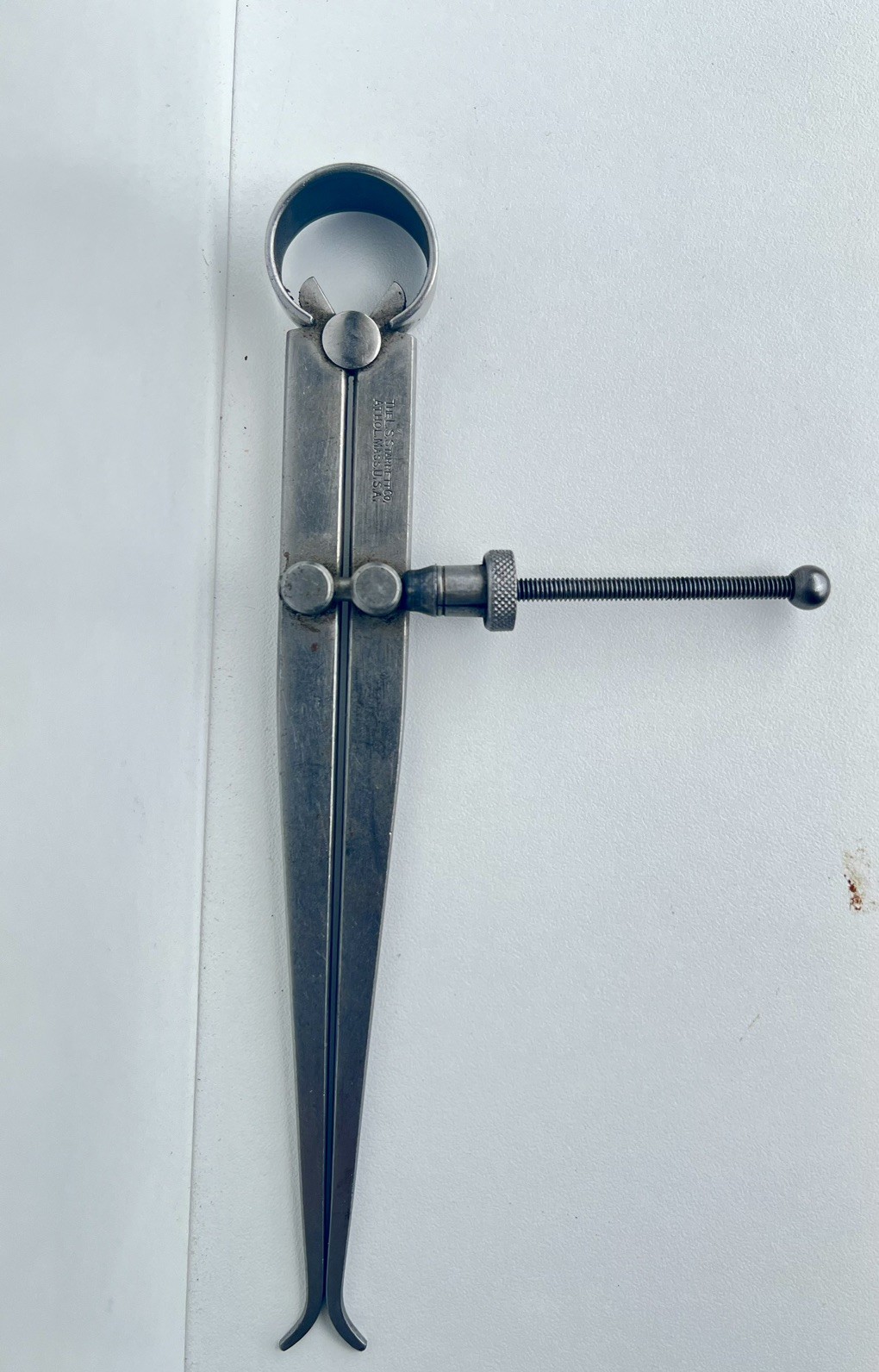 Vintage L.S. Starrett Co. 6.5-Inch Inside Spring Calipers – Athol, Mass, USA