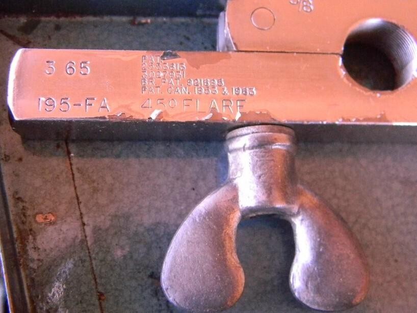 IMPERIAL EASTMAN BRASS PUNCH TYPE SWAGING TOOL KIT 195-FA 45* 1/4″ 3/8″ 1/2″ 5/8