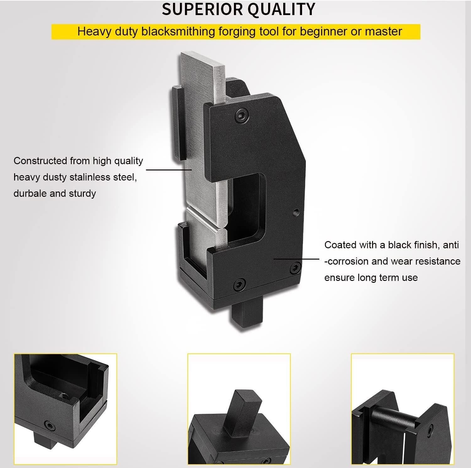Blacksmith G2 Guillotine Tool Use for Round or Square Shoulders Flat Dies Round