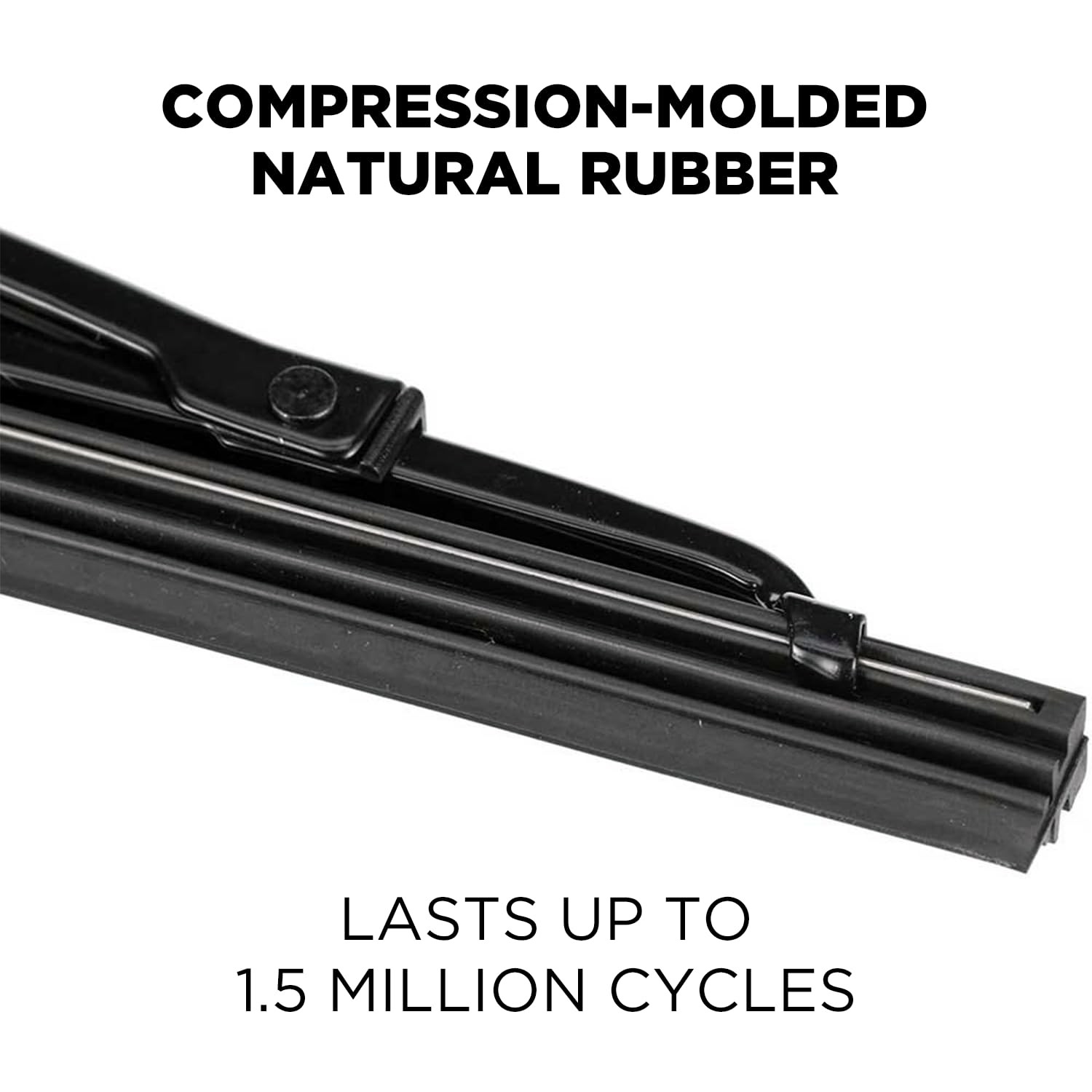 Clix Wipers 32″+32″ Windshield Blades Set 2, Saddle Mount