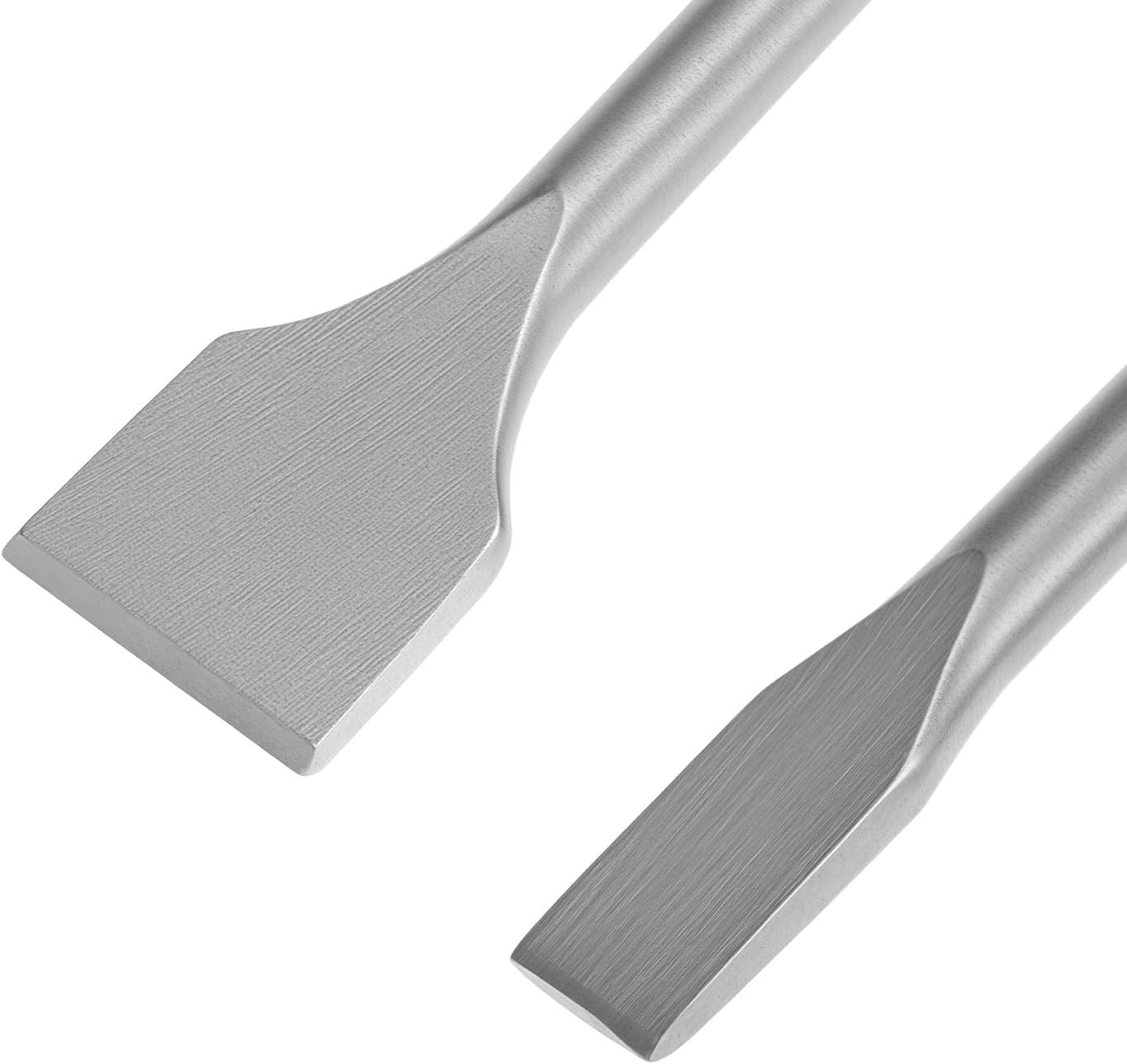 Masonry Chisel Set, 4-Piece Tile Removal Chisel Bits for Rotary Hammer Drills