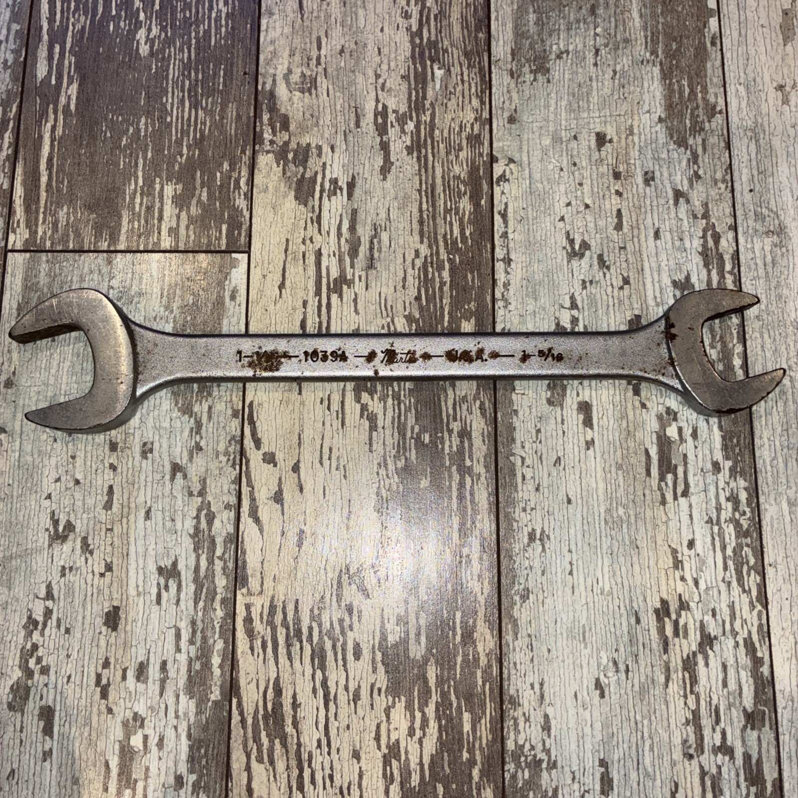 Martin 1039A Double End Sprocket & Gear Wrench 1 1/2 1 5/16 Vintage USA Free S&H