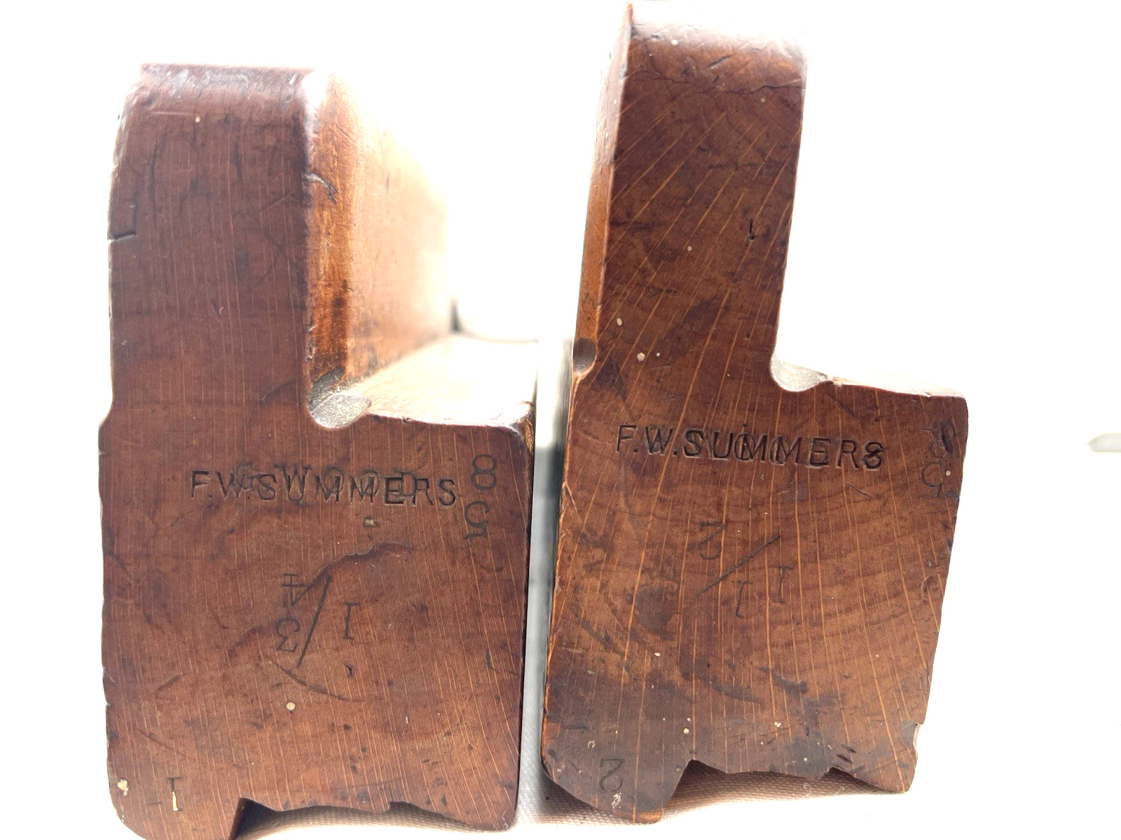 (2) C. Nurse Maidstone England Molding Plane w/Logo 2 Planes