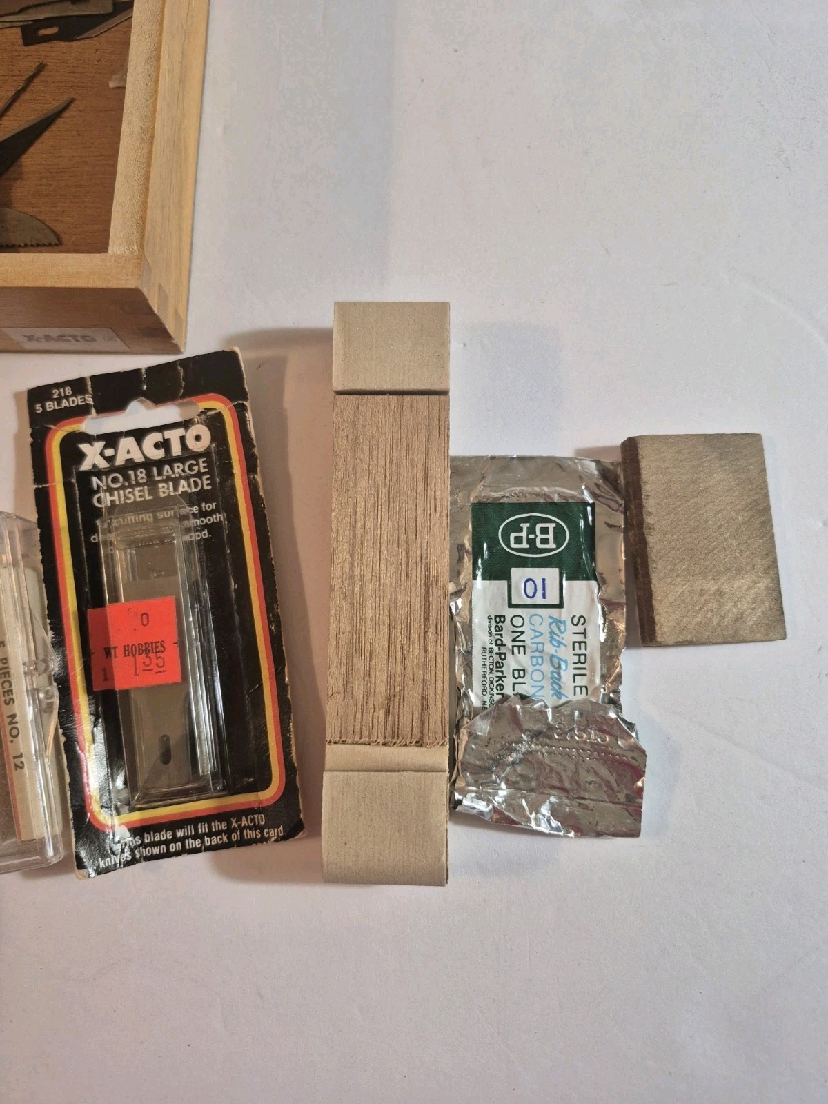 Vintage X-ACTO Woodcarving Set in Wooden Box Variety of Tools, Blades, Planers+