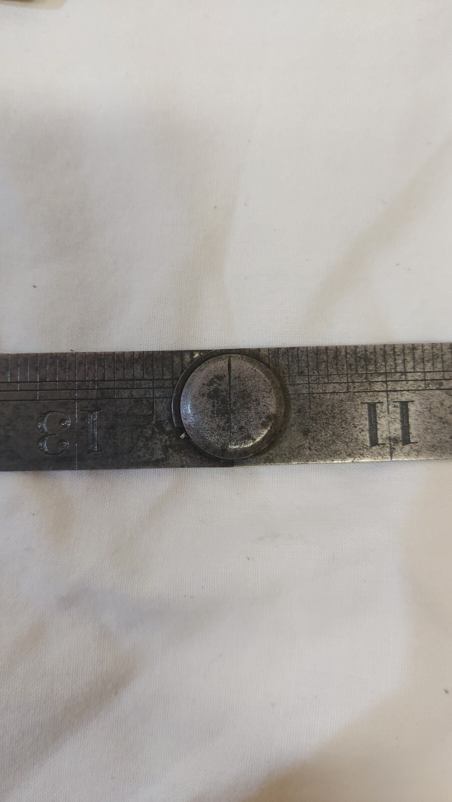 Vintage J Rabone And Sons No 164.steel Ruler.