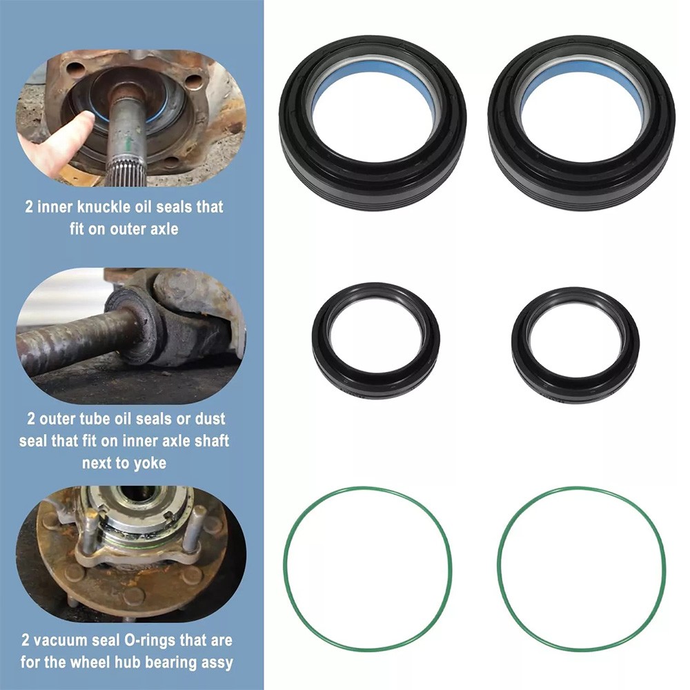 HOT Fit For Ford 1998-2004 F250 F350 superduty Dana 50 & 60,front Axle Tube Seal