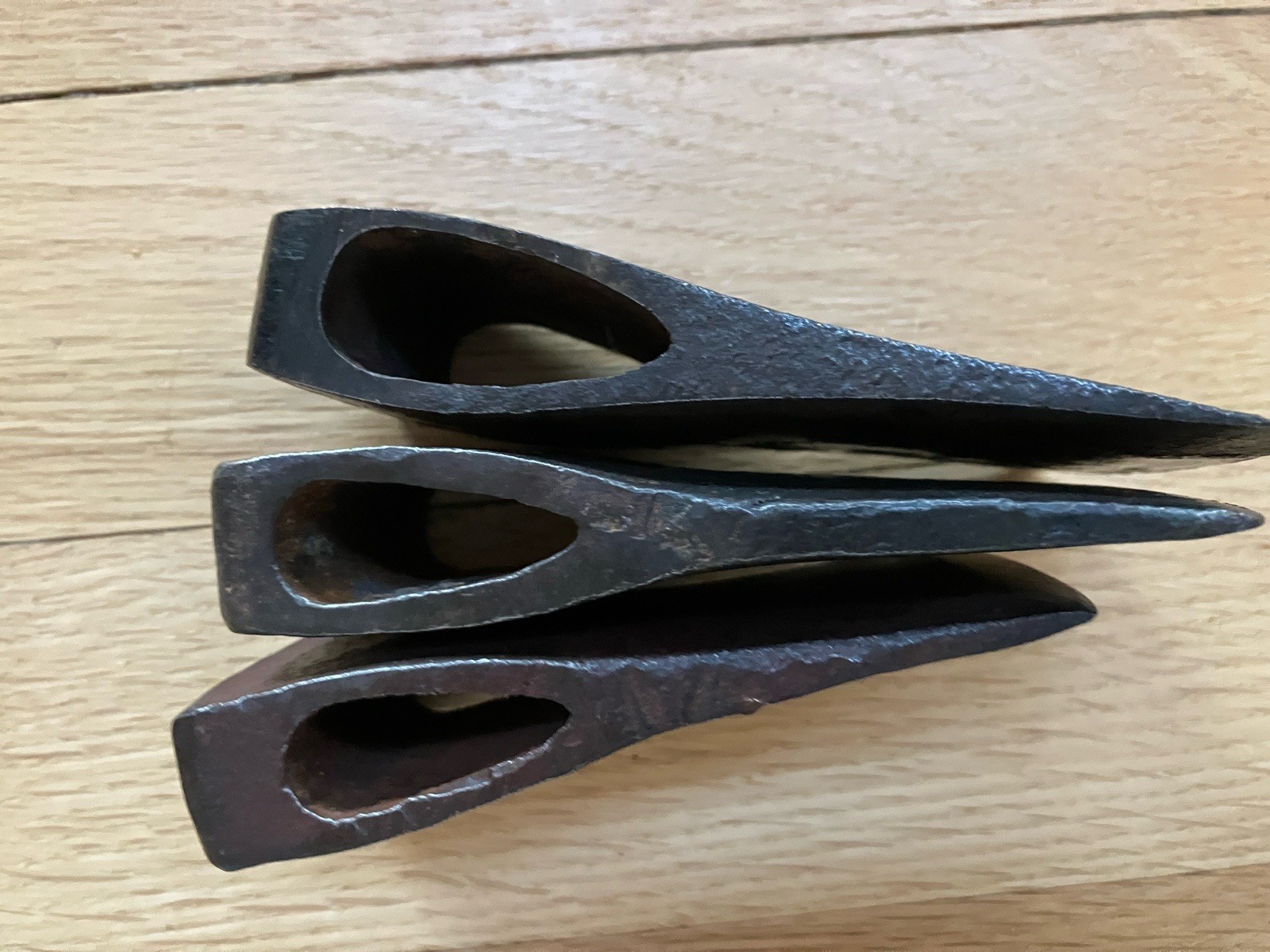LOT OF 3 VINTAGE HATCHET HEADS – CAMP AXE BUSHCRAFT