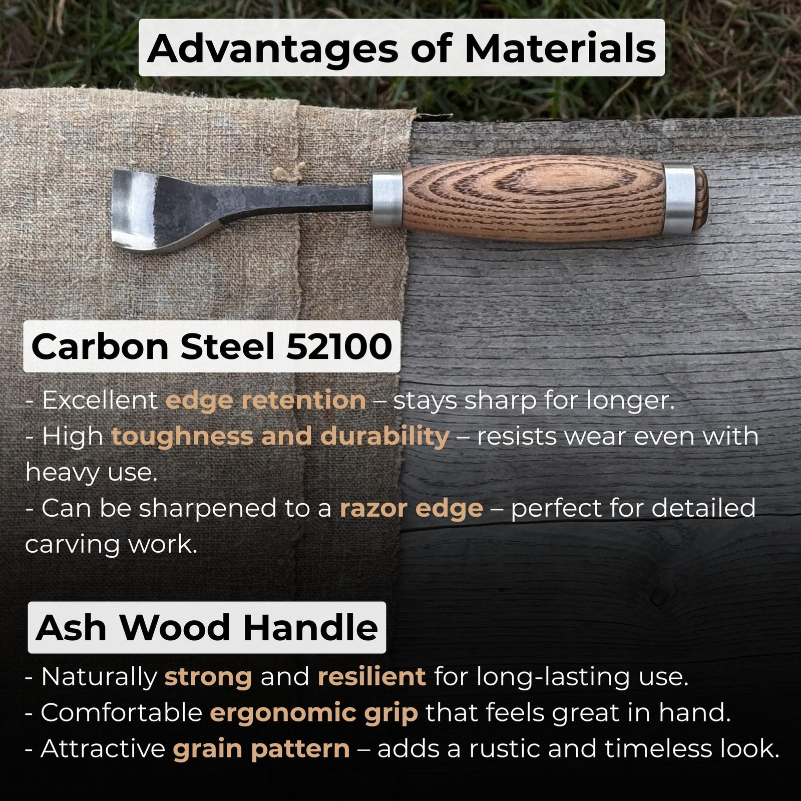 Sharky Hand-Forged Spoon Bent Gouge – Professional Wood Carving Chisel For Sp…