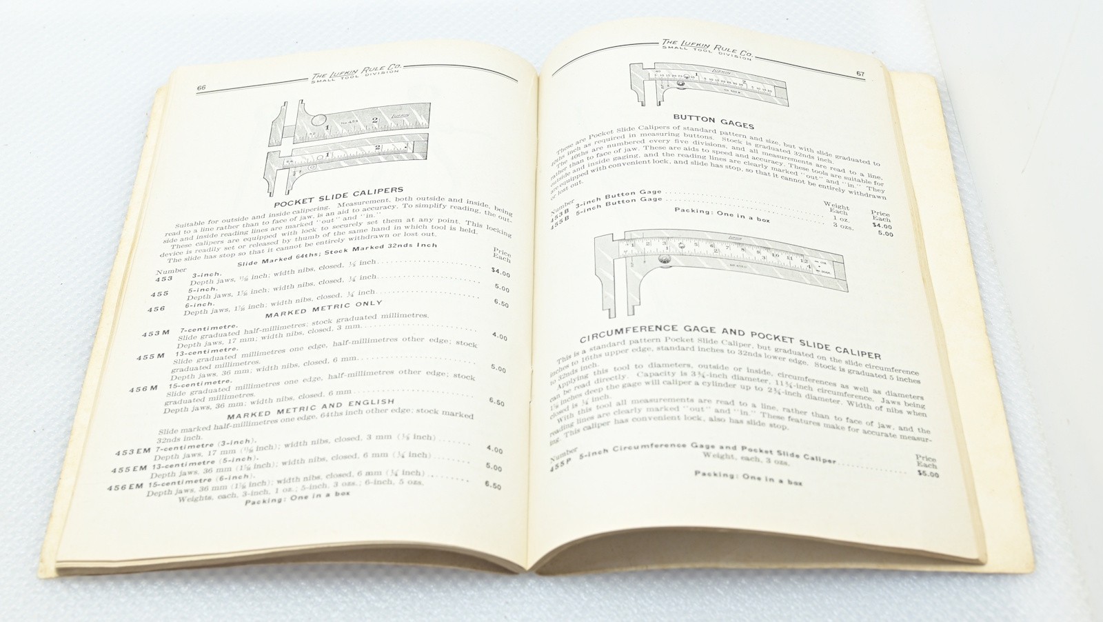 Vintage 1920s/1930s Lufkin Machinist’s Tools Catalog (INV S174)