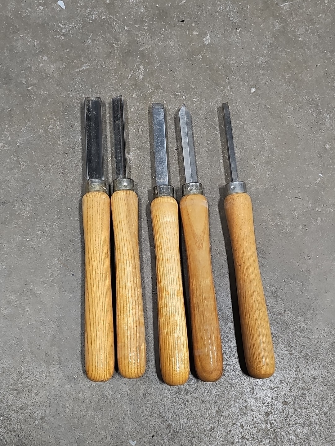 Set Of 5 Lathe Chisels