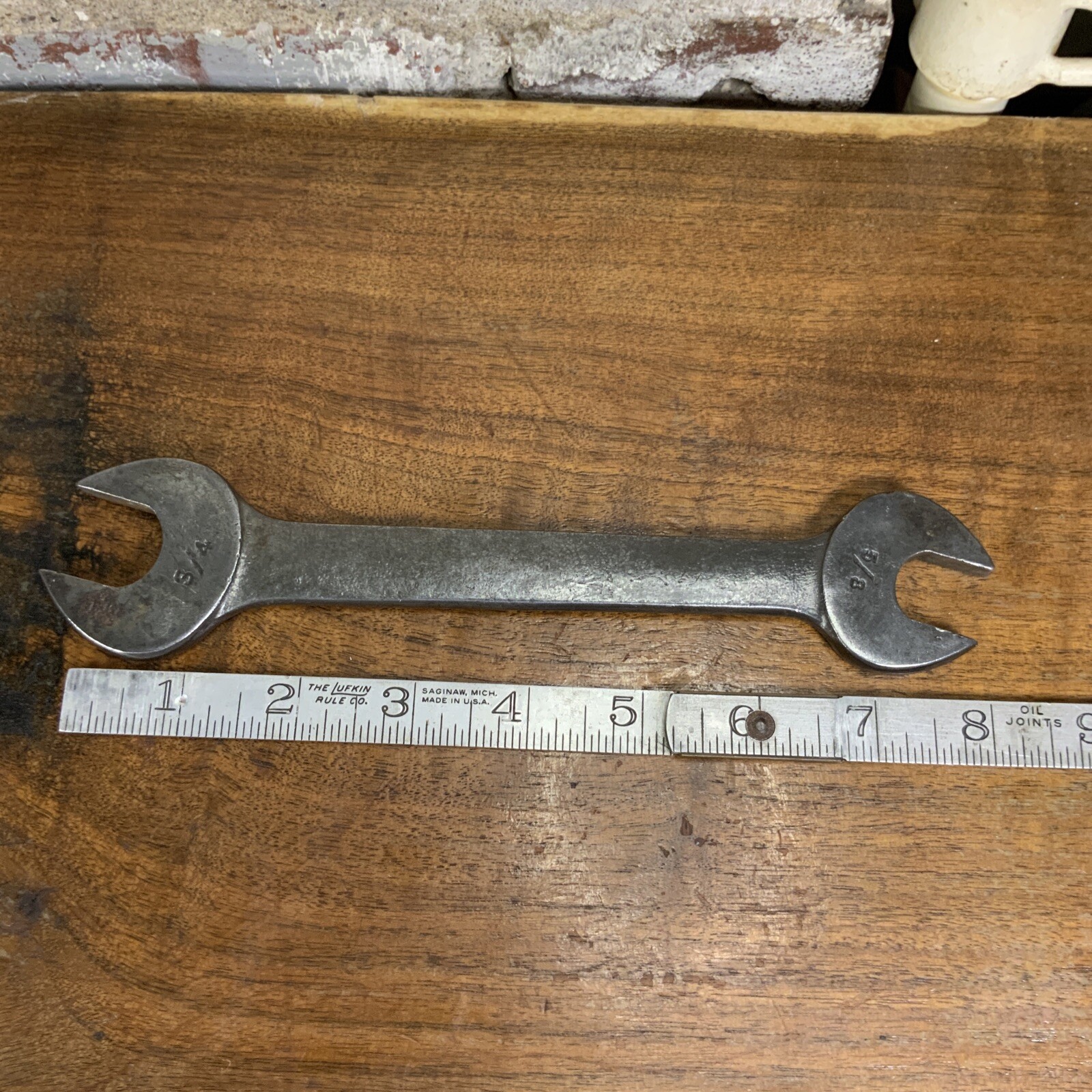 Vintage Herbrand Open End Wrench 3/4” By 5/8” “ Van Chrome” USA #1729