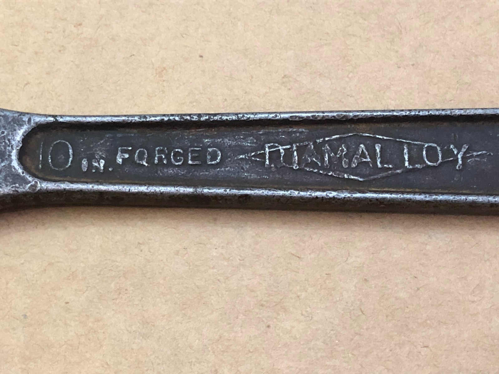 Vintage 10″ Diamalloy Diamond Calk Horseshoe Duluth MN Adjustable Wrench