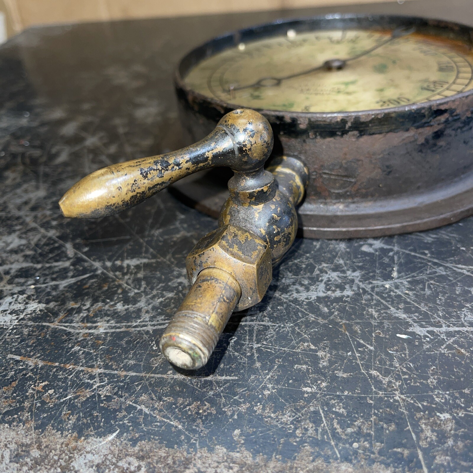 Antique American Steam Gauge Parts Locomotive Engine Hit Miss