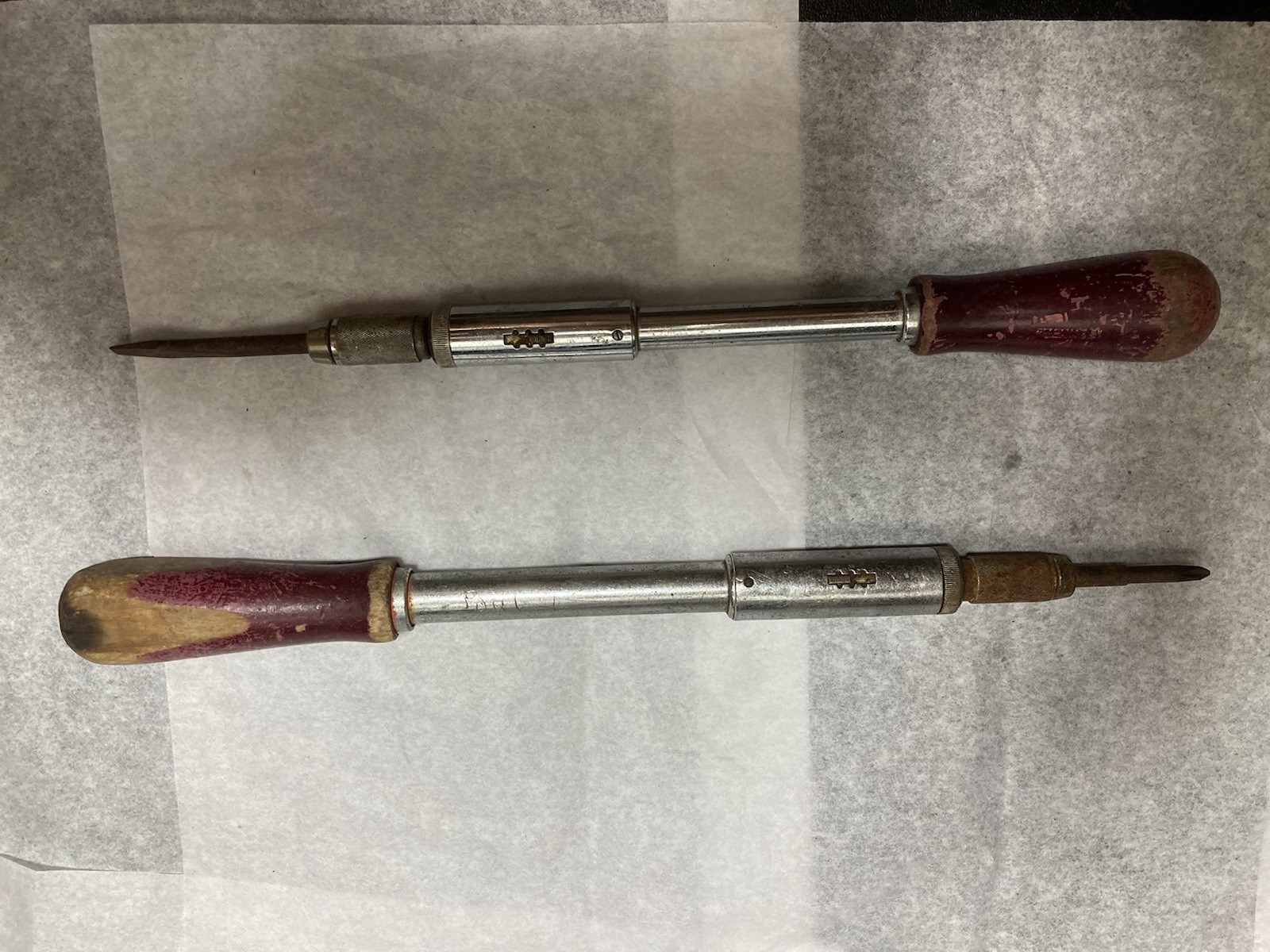 Lot Vintage YANKEE No 31A, And Stanley 130A spiral Ratcheting Screwdrivers