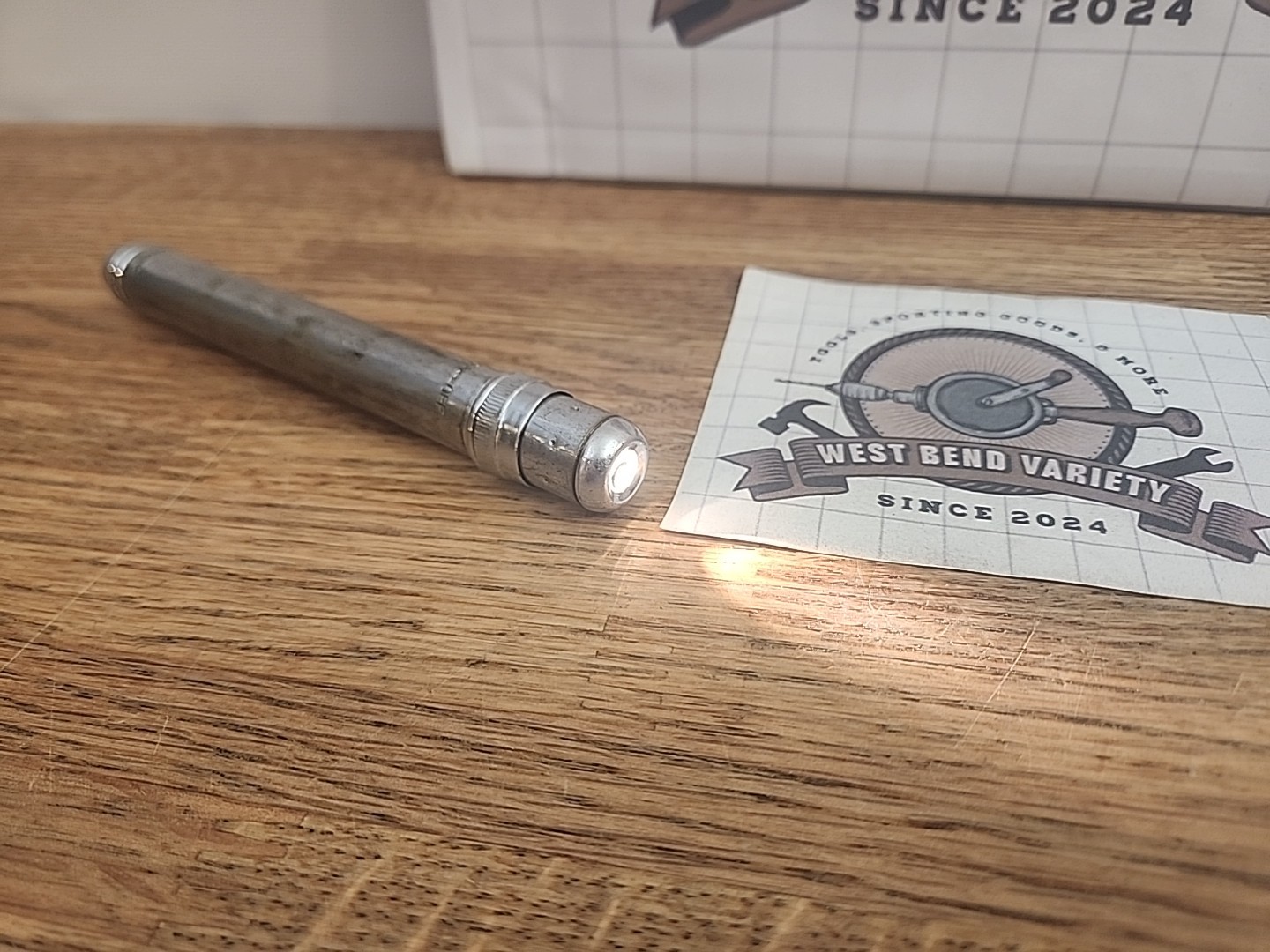 Vintage RAYOVAC Penlight CHROME Z-21-P 5.75″ Works