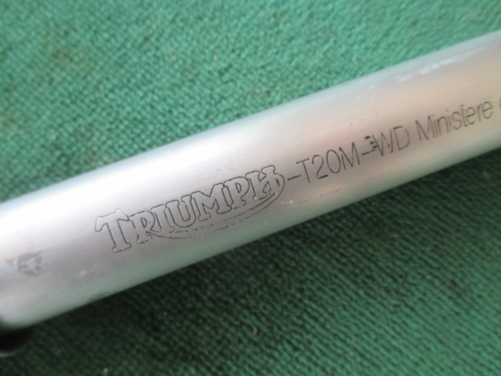 RARE TRIUMPH TIGER CUB T20M WD FRENCH ARMY ISSUED -MOTORCYCLE TYRE INFLATOR