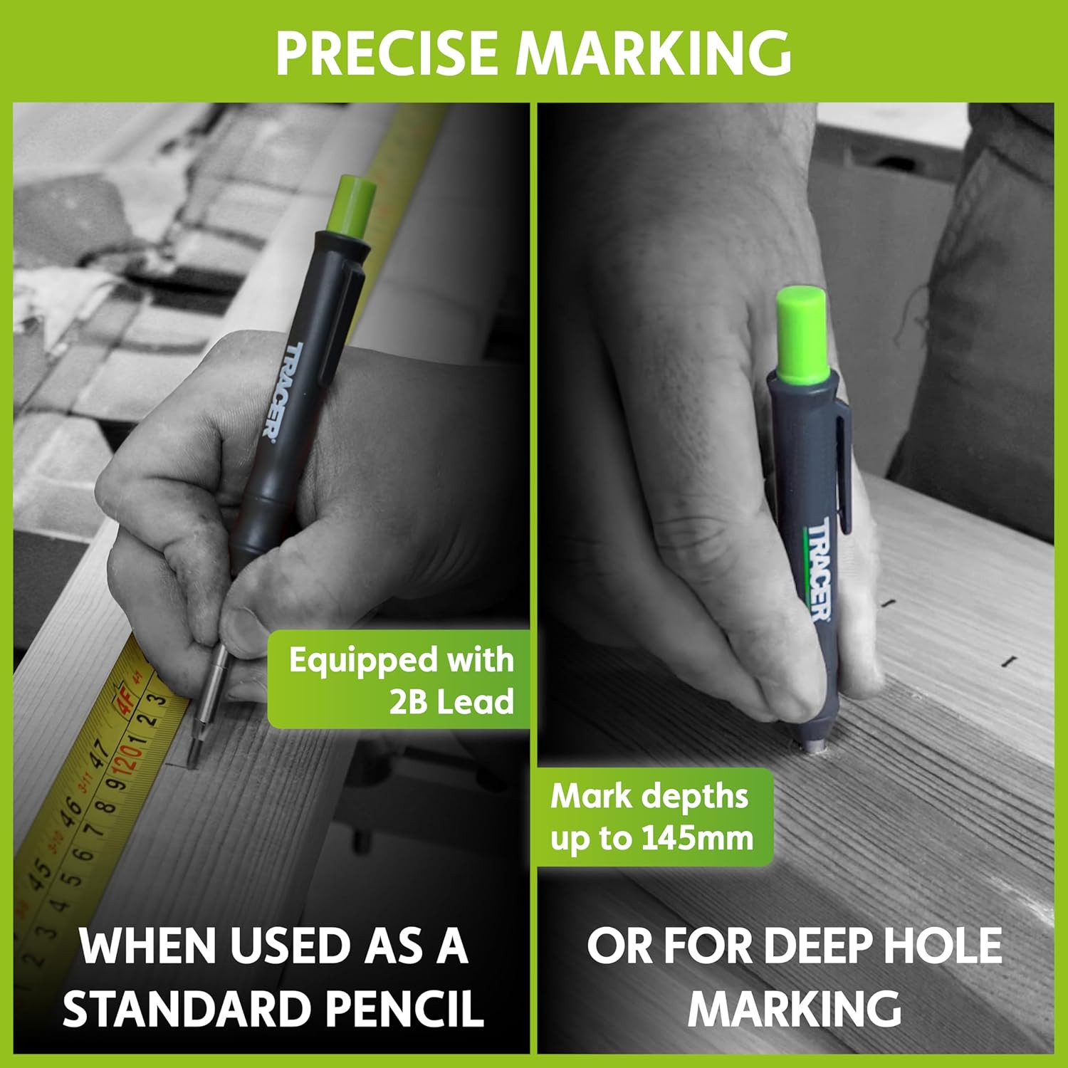 Proscribe Professional Woodworking Scribe Tool Set with Lead Refills & Case