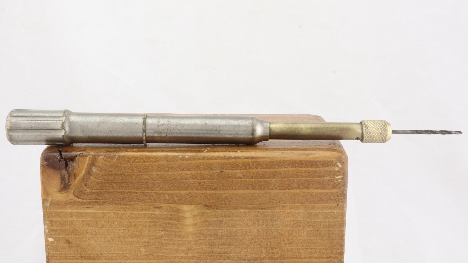 ANTIQUE 9.5″ GOODEL-PRATT TOOL SMITHS PUSH DRILL