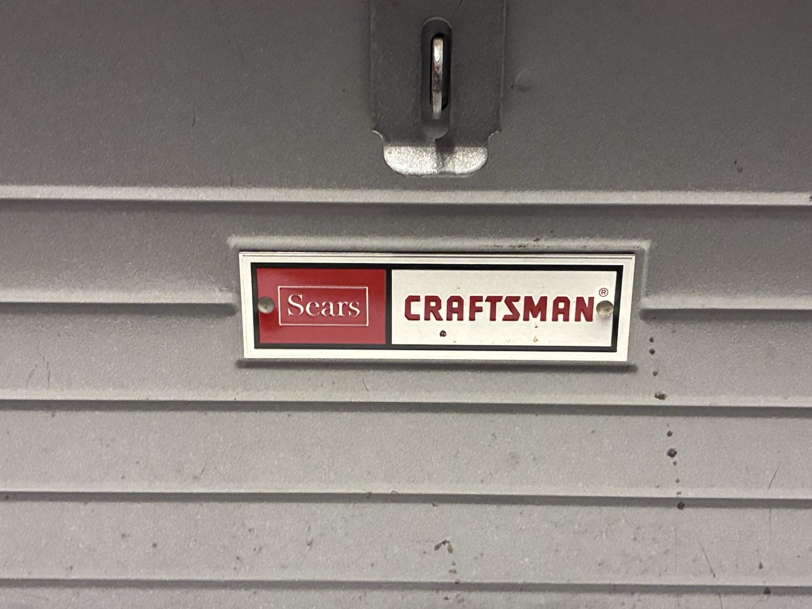 Vintage Sears Craftsman USA 6512 Metal Tool Box W/Tray 20″ x 8.5” x 9.5”