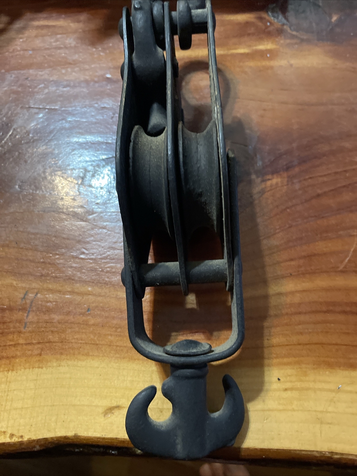 Vintage Double Pulley 45J with Swivel Hook 43J and Rachet