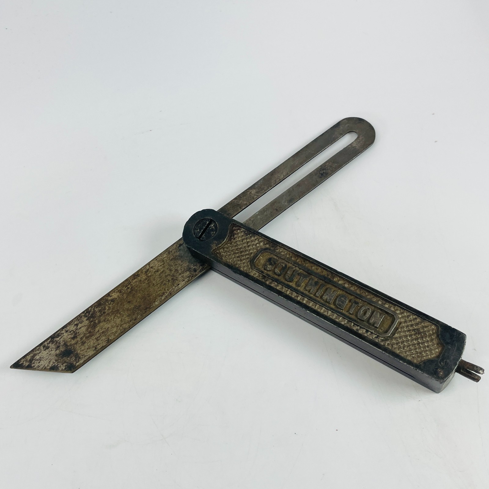 Vintage Southington Hardware 8″ Iron Sliding T Bevel Square Woodworking Tool